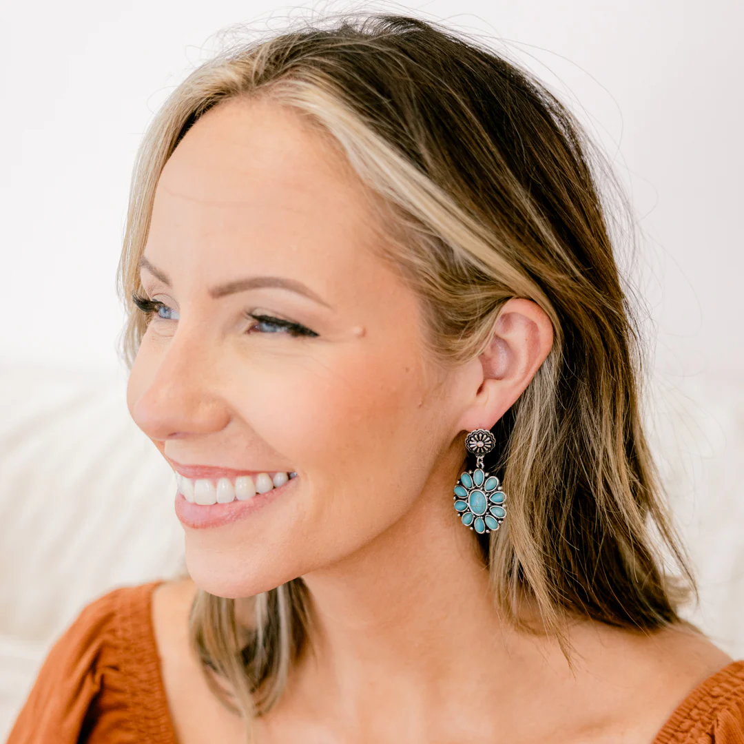 Spur of the Moment Earrings, Turquoise - Giverhouse