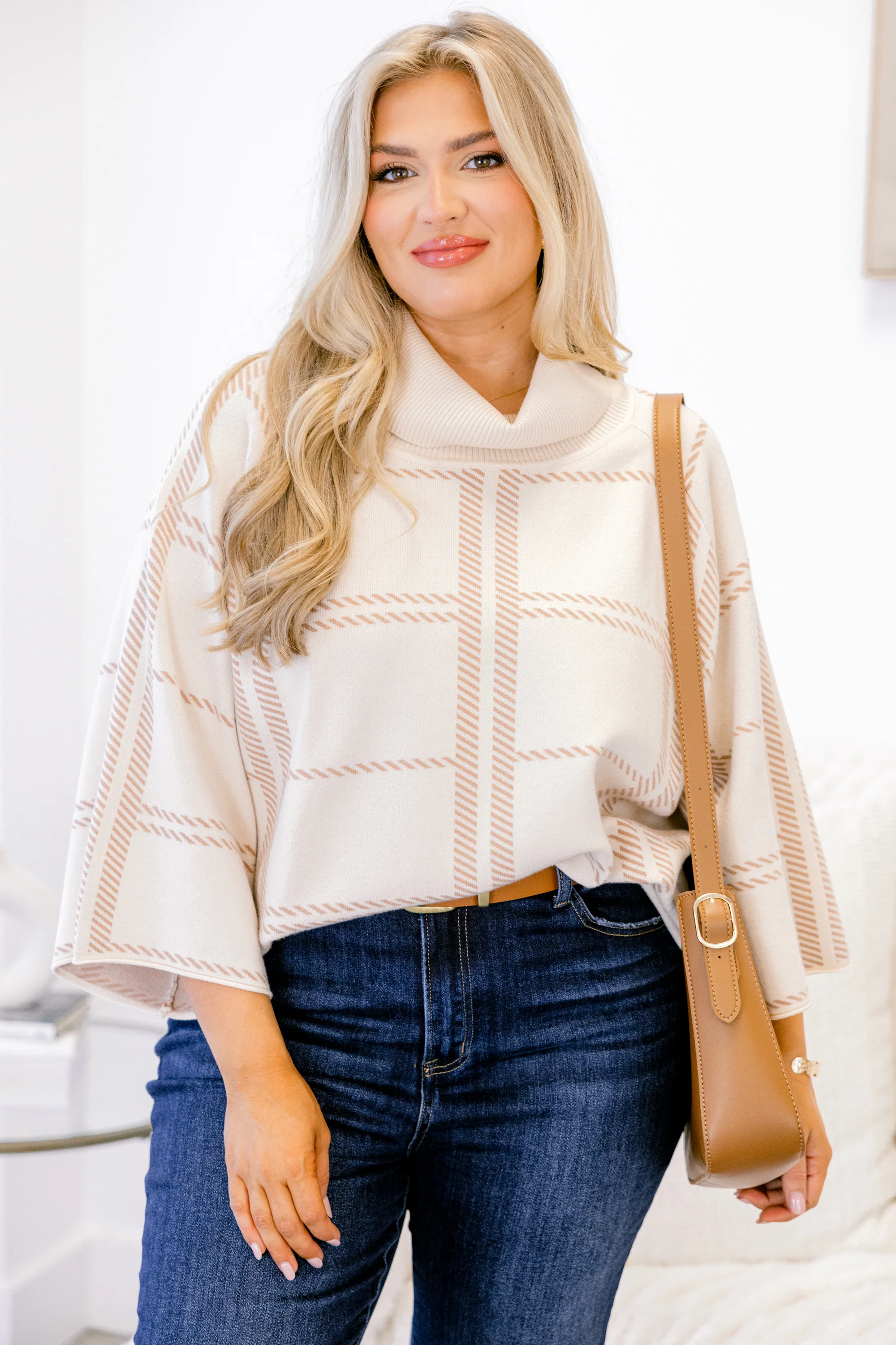 For The Time Being Sweater, Beige - Giverhouse