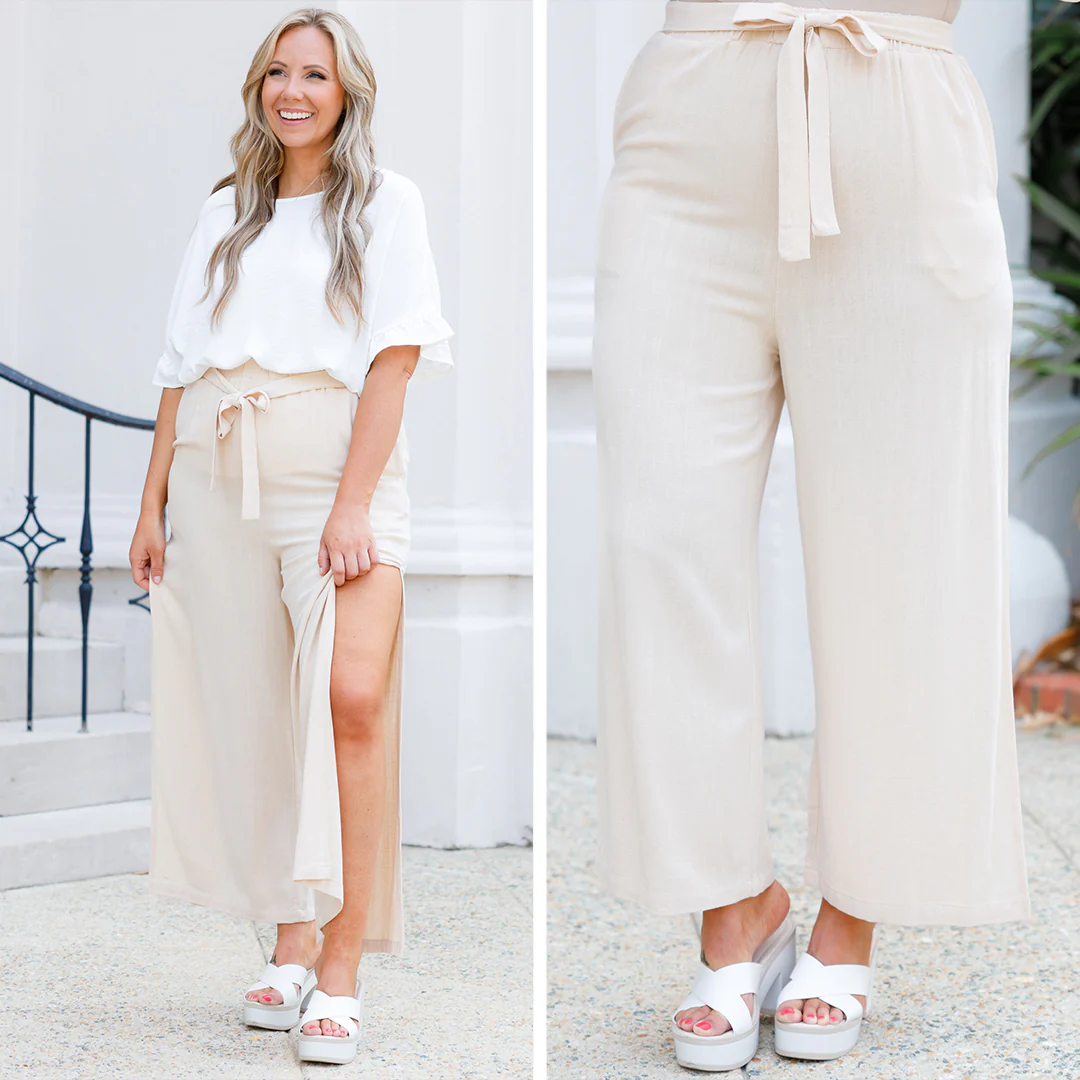 Be Free Pants, Oatmeal - Giverhouse