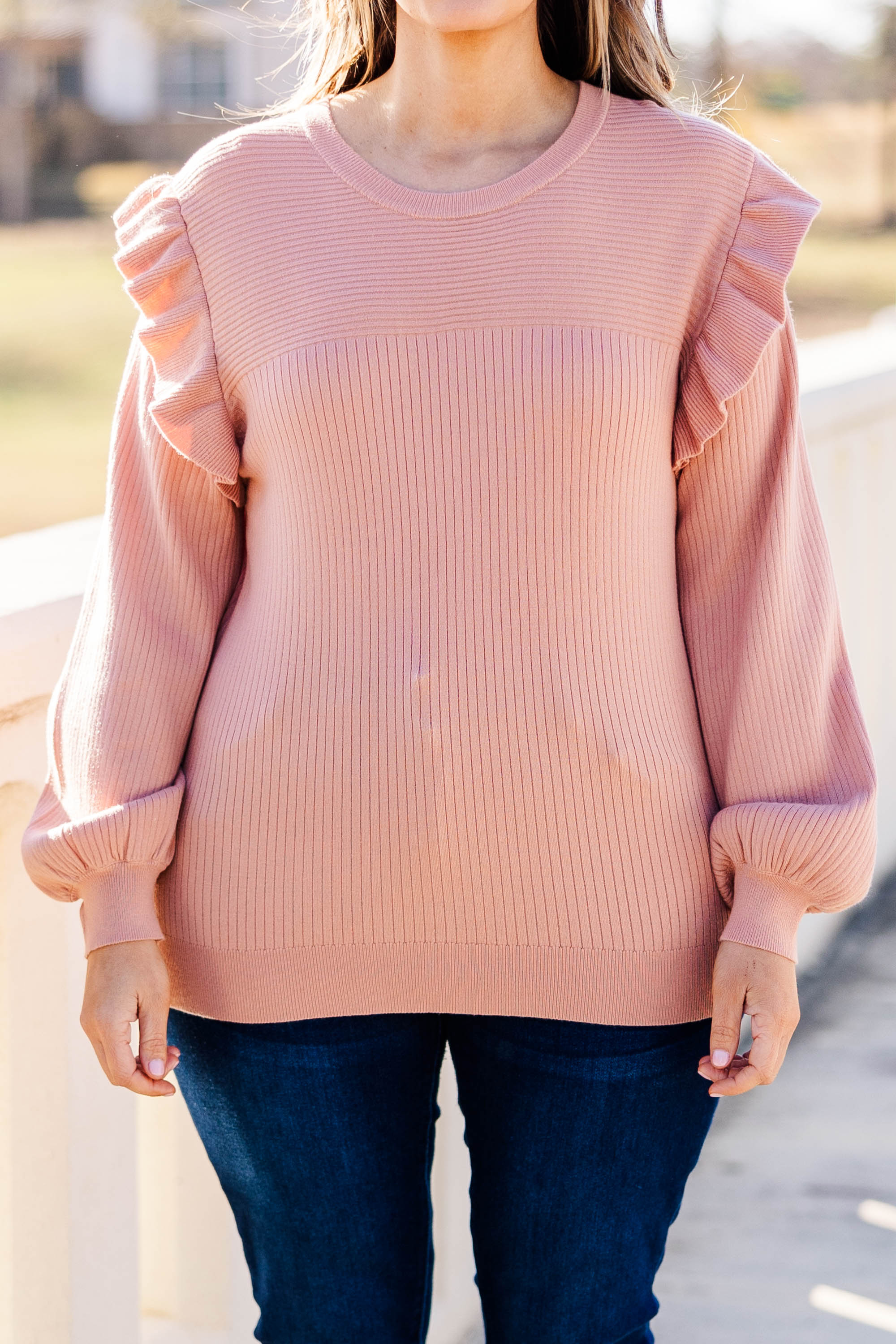 Reach For Me Sweater, Peach - Giverhouse