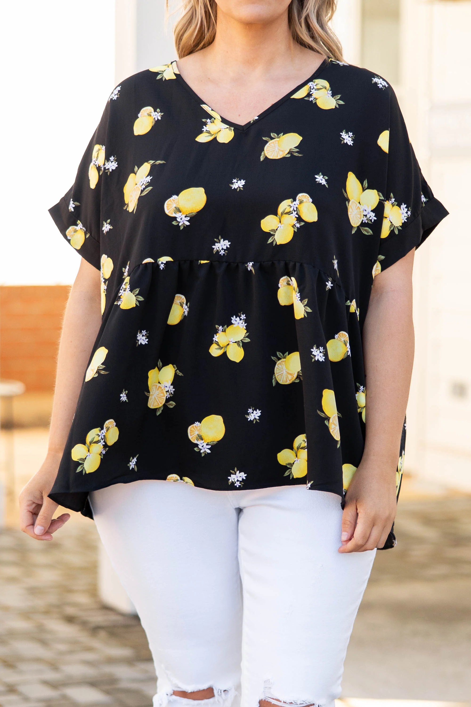 Squeeze On By Top, Black - Giverhouse