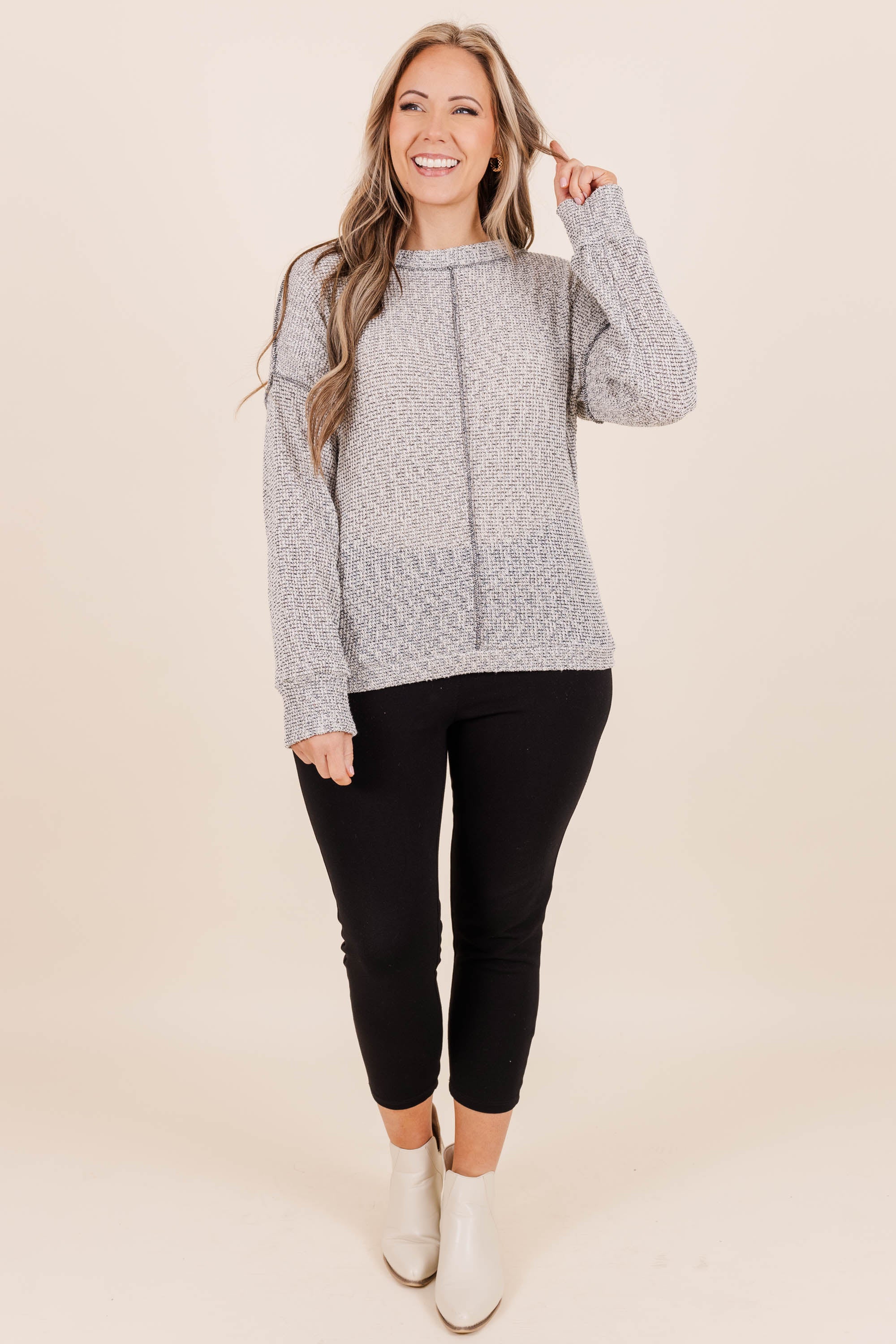 Chill It Out Sweater, Grey - Giverhouse