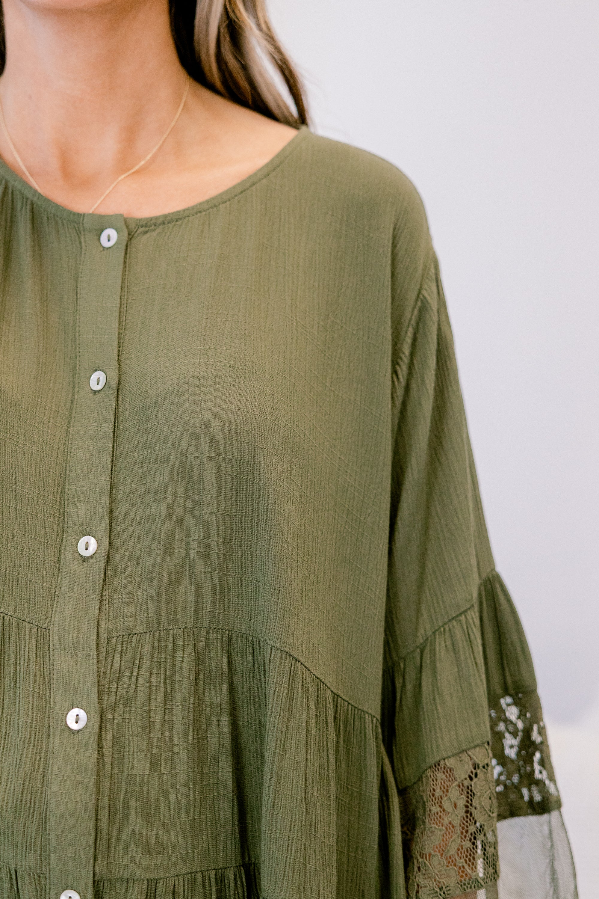 Don't Fail Me Now Blouse, Olive - Giverhouse