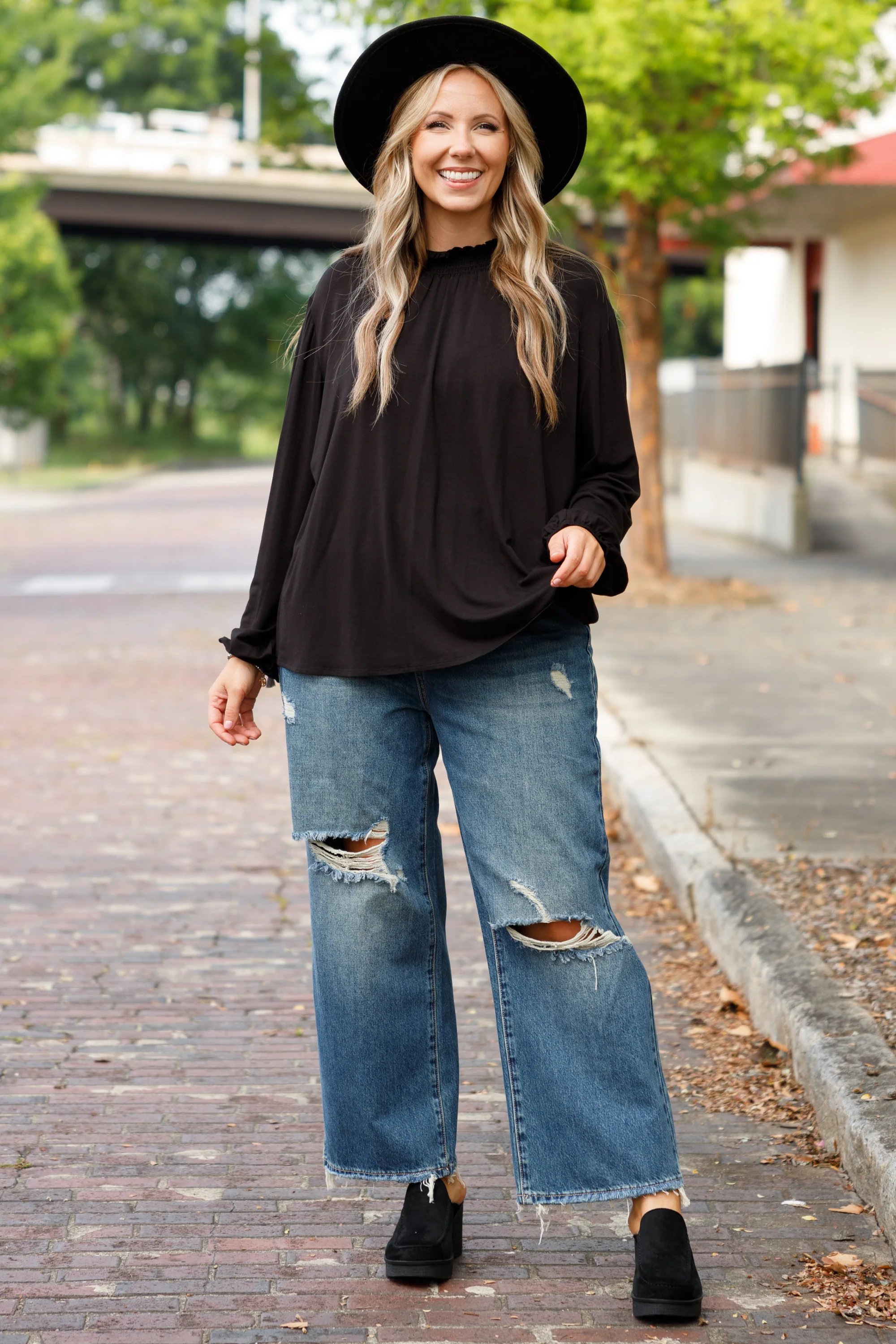 Laughter Is The Best Medicine Jeans, Dark Wash - Giverhouse