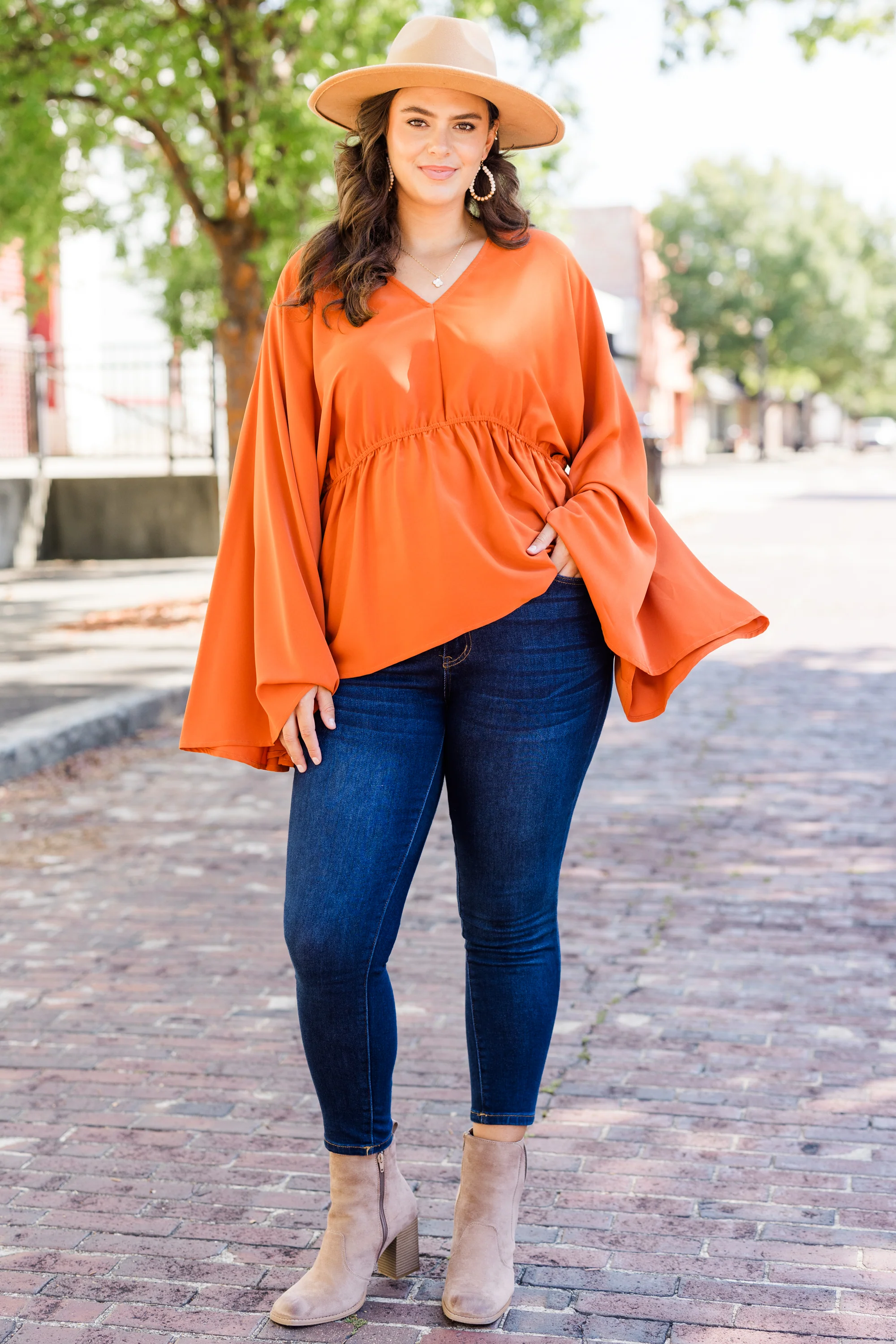 Snapdragon Top, Orange - Giverhouse