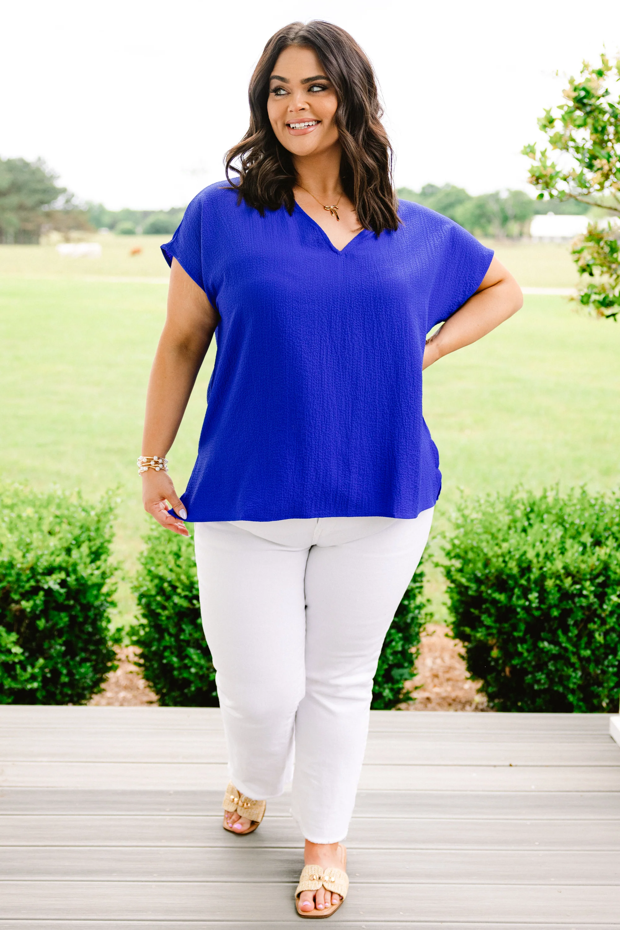 Our Oasis Top, Royal Blue - Giverhouse