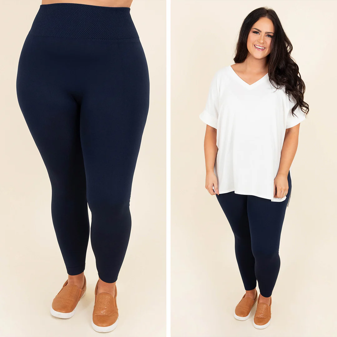 Feeling Active Leggings, Navy - Giverhouse
