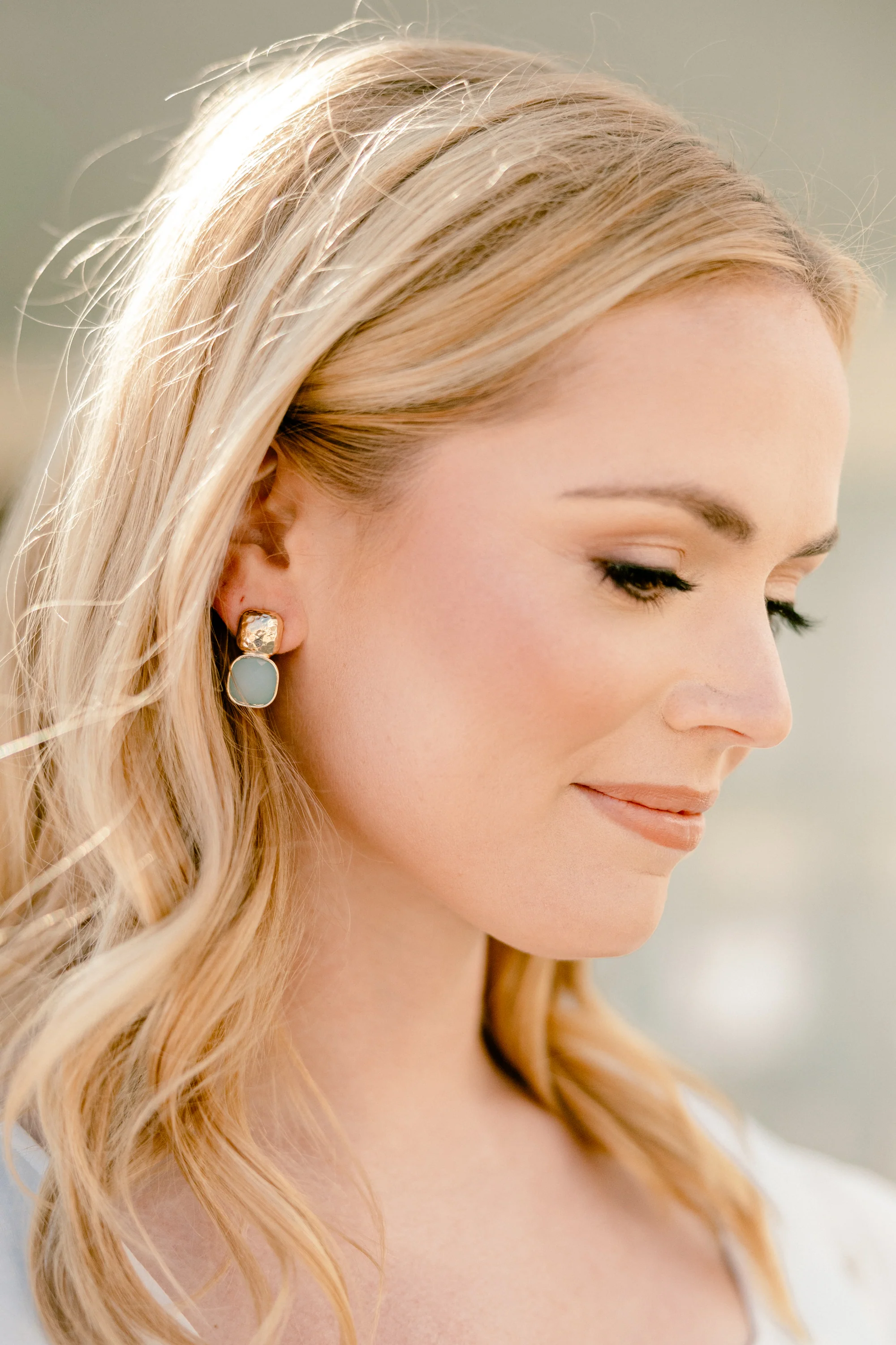 Sable Bloom Earrings, Blue - Giverhouse