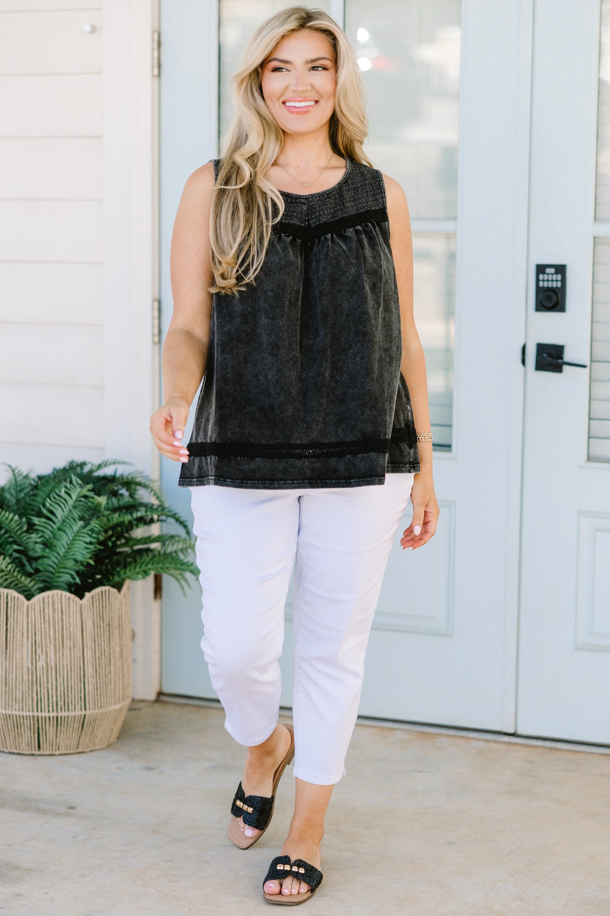 We'll Get Better Top, Black - Giverhouse