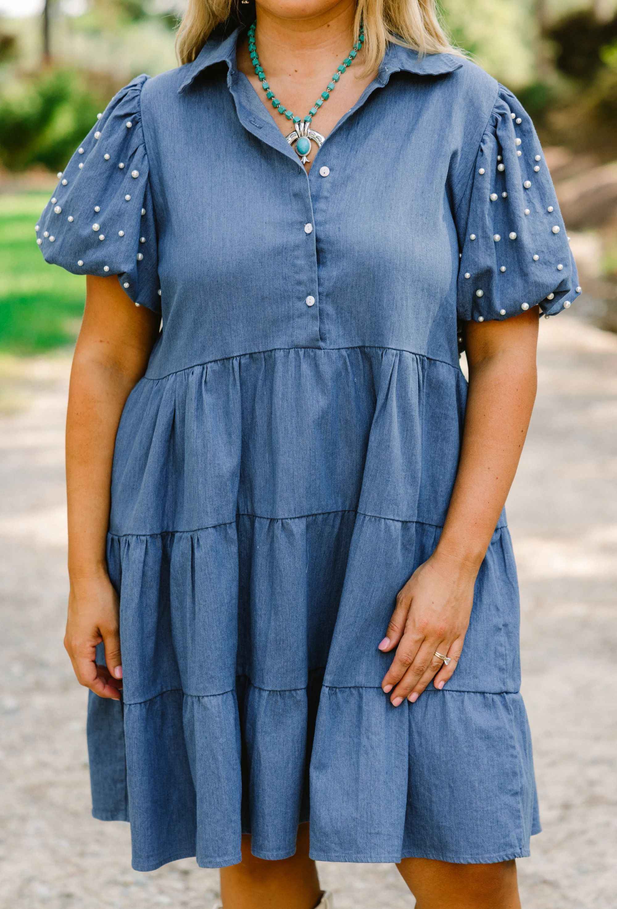 Always Meant To Be Dress, Dark Denim - Giverhouse