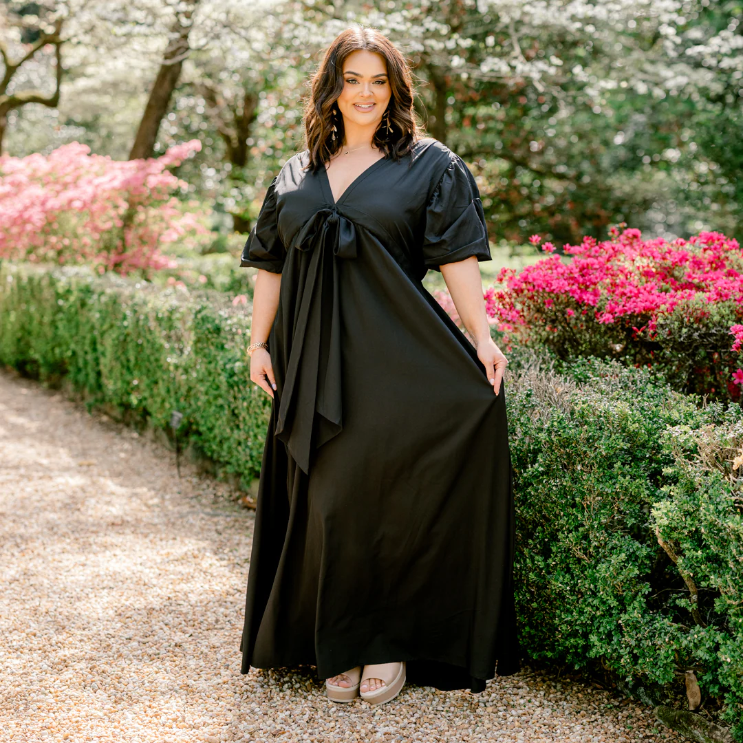 Looking At Me Maxi Dress, Black - Giverhouse