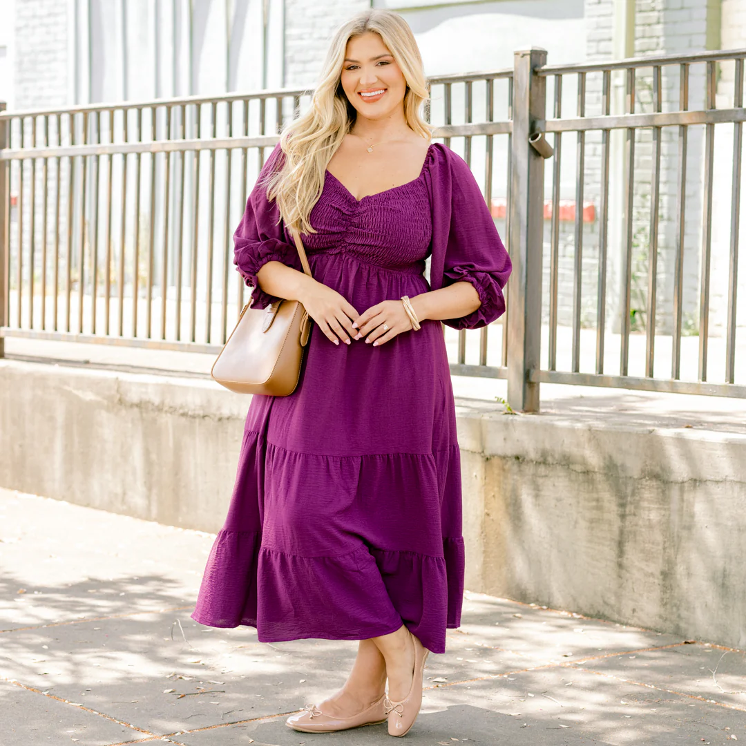 Loving My Life Dress, Merlot - Giverhouse