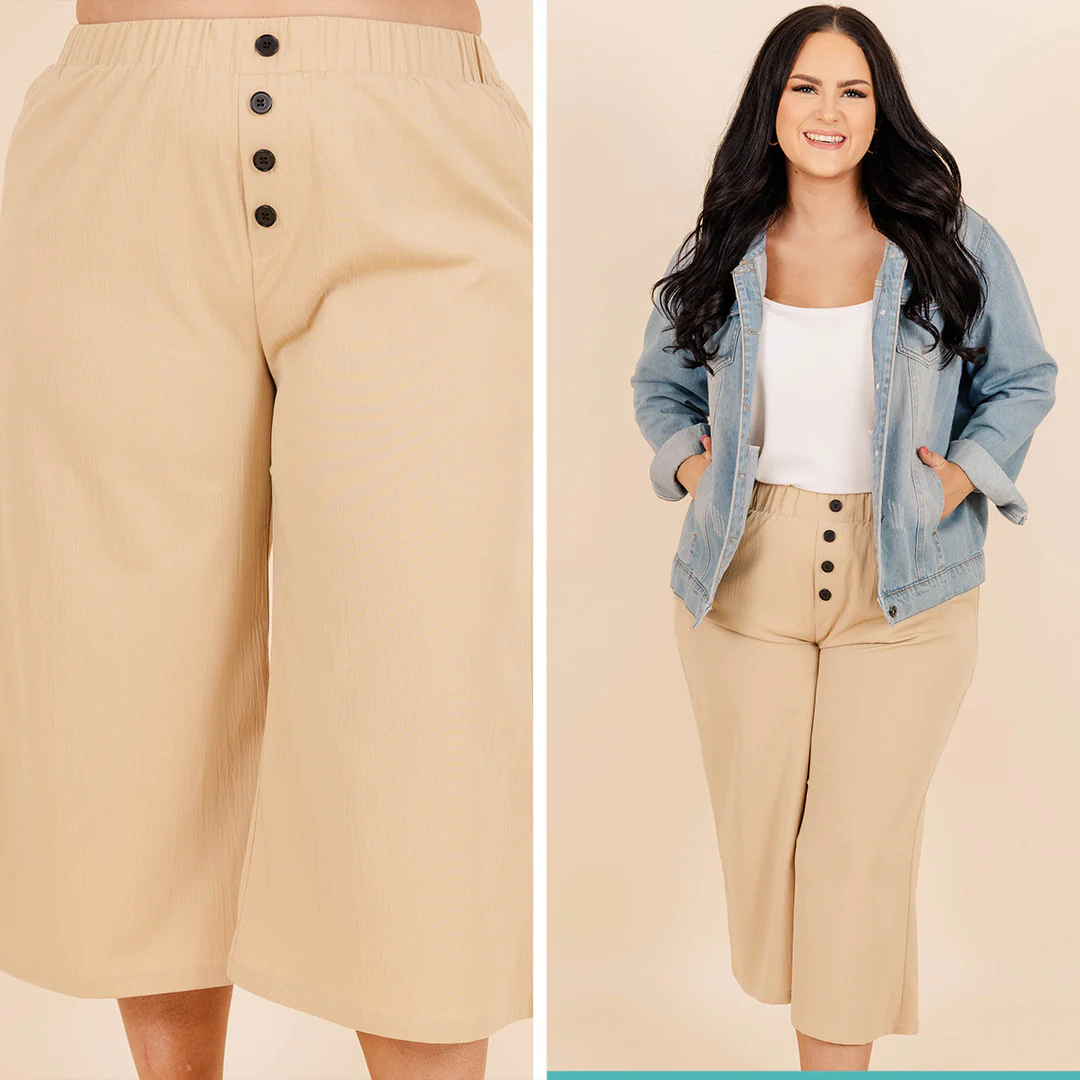 Buttons and Bells Pants, Mocha - Giverhouse