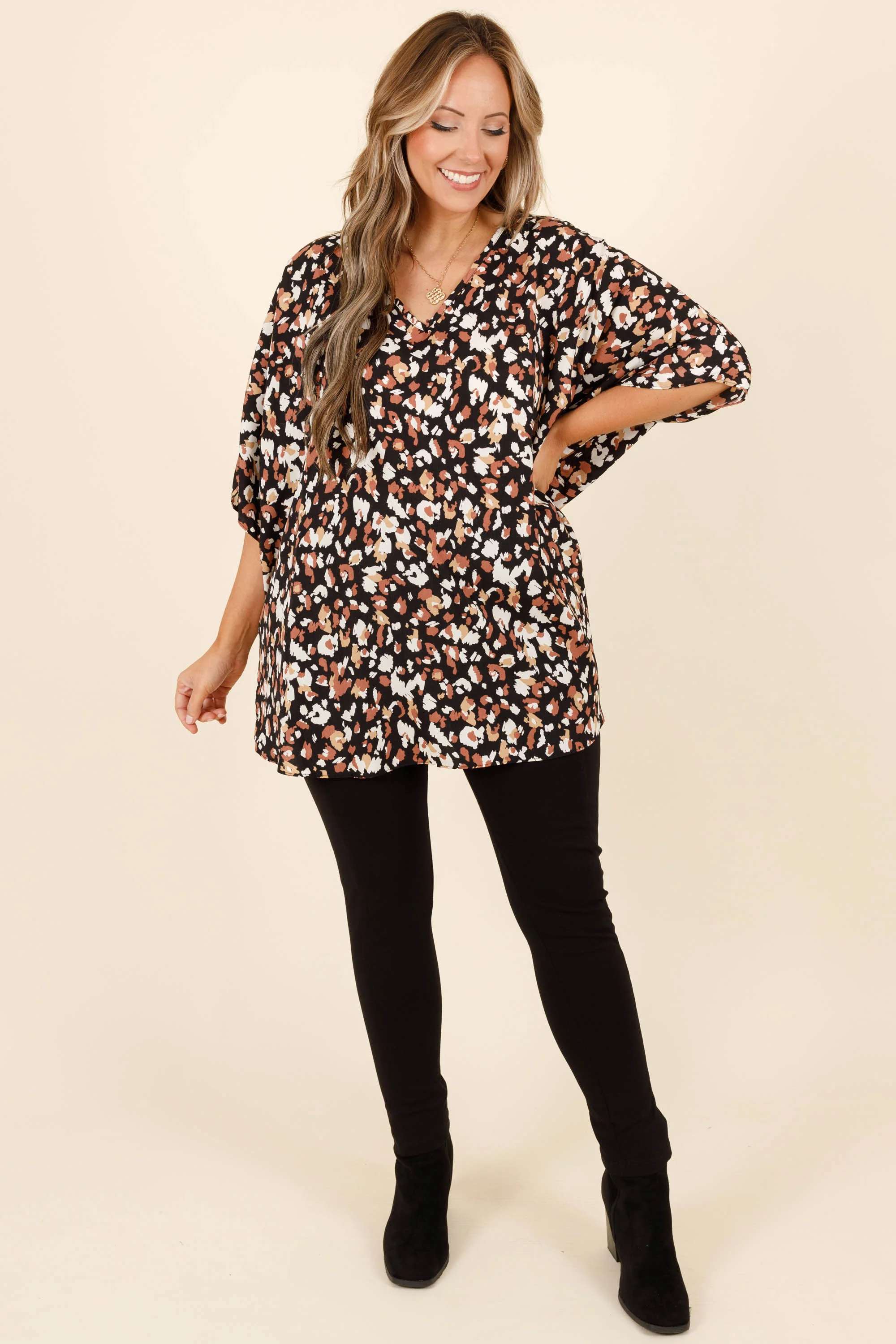 Right To My Heart Top, Black - Giverhouse