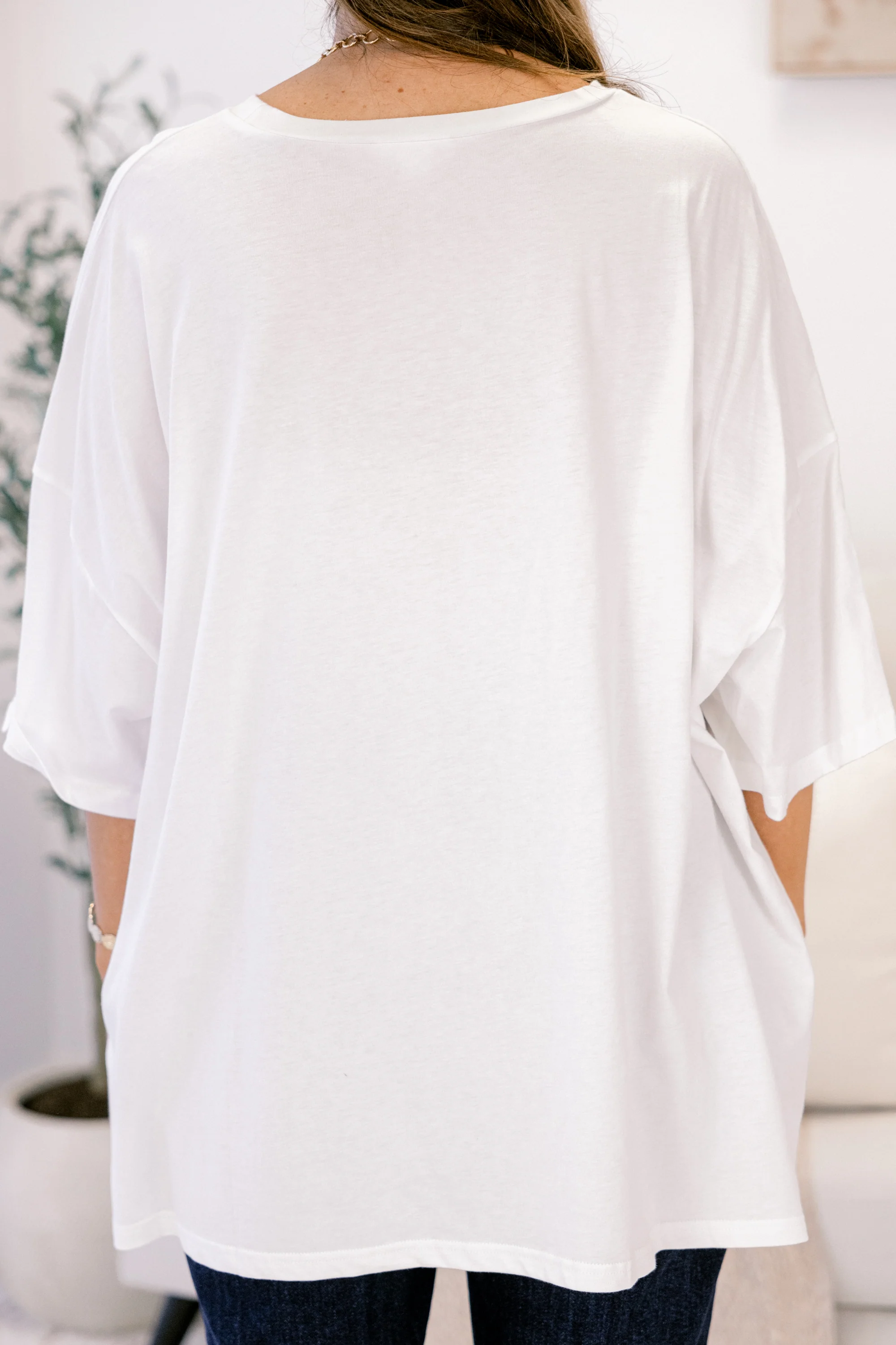 Days of Merry Imported Boyfriend Tee, White - Giverhouse