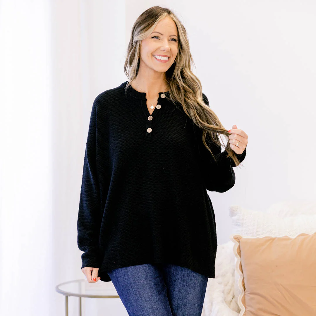 Please Take Me With You Sweater, Black - Giverhouse