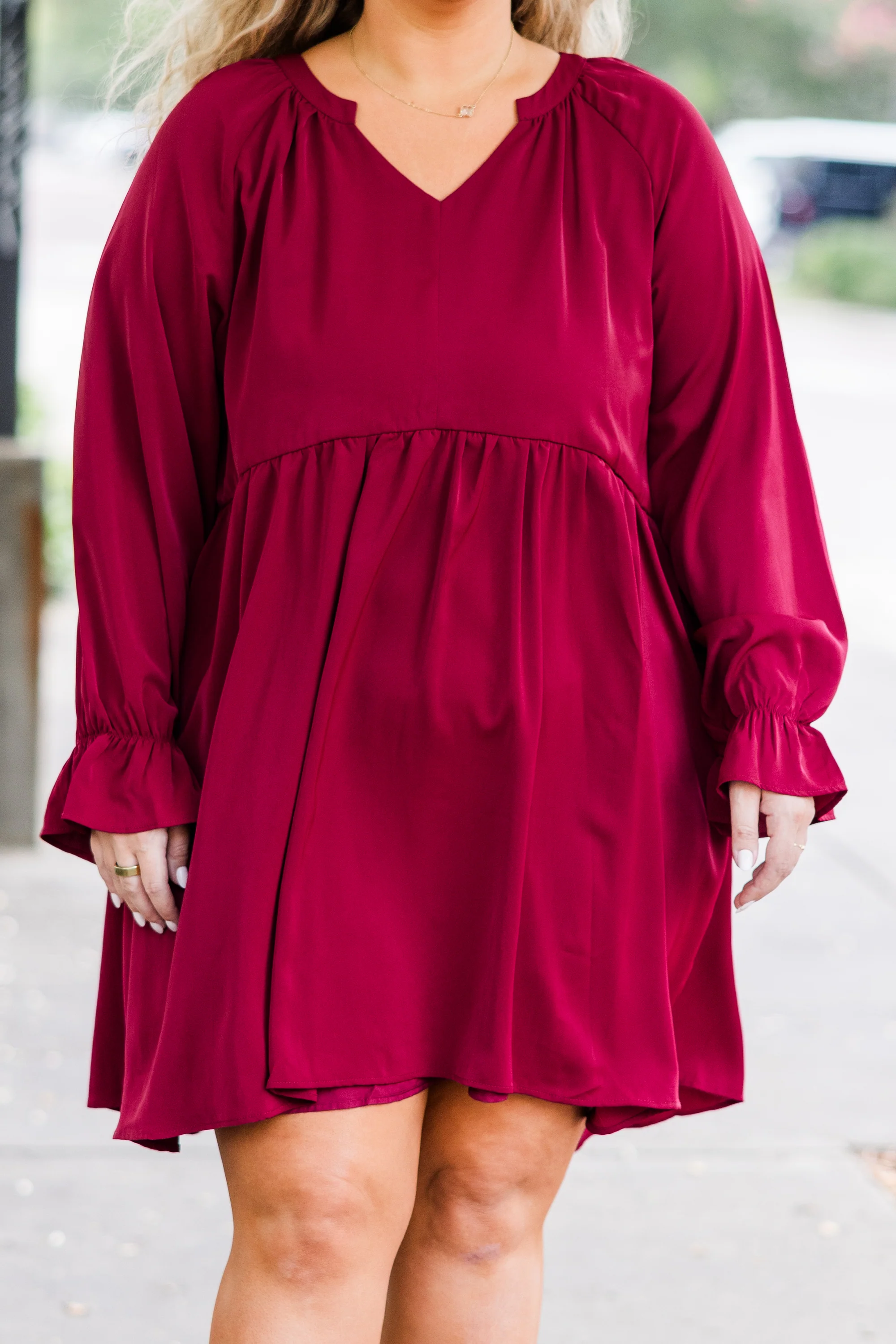 Here's To Love Dress, Plum - Giverhouse
