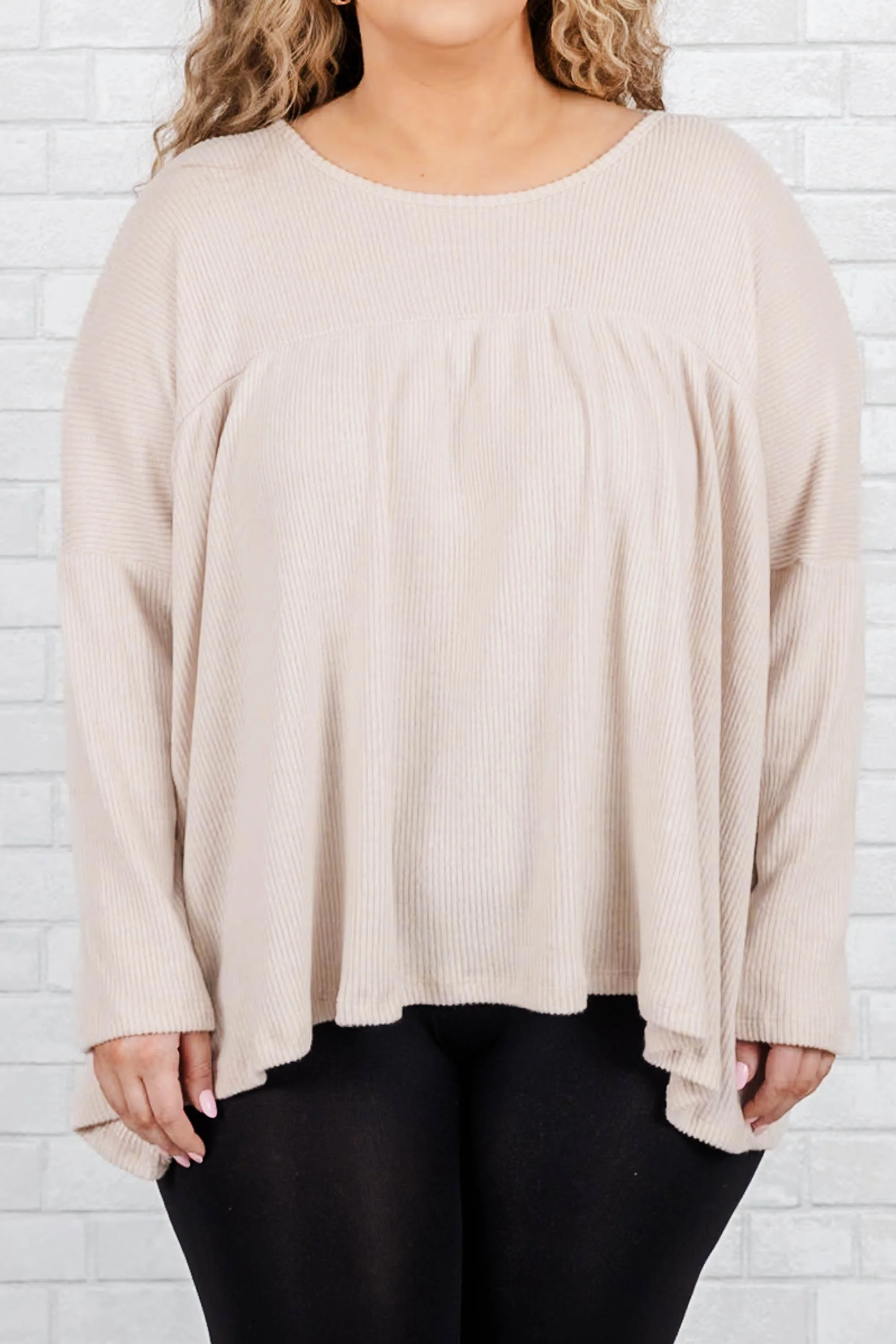 All Of The Memories Top, Oatmeal - Giverhouse