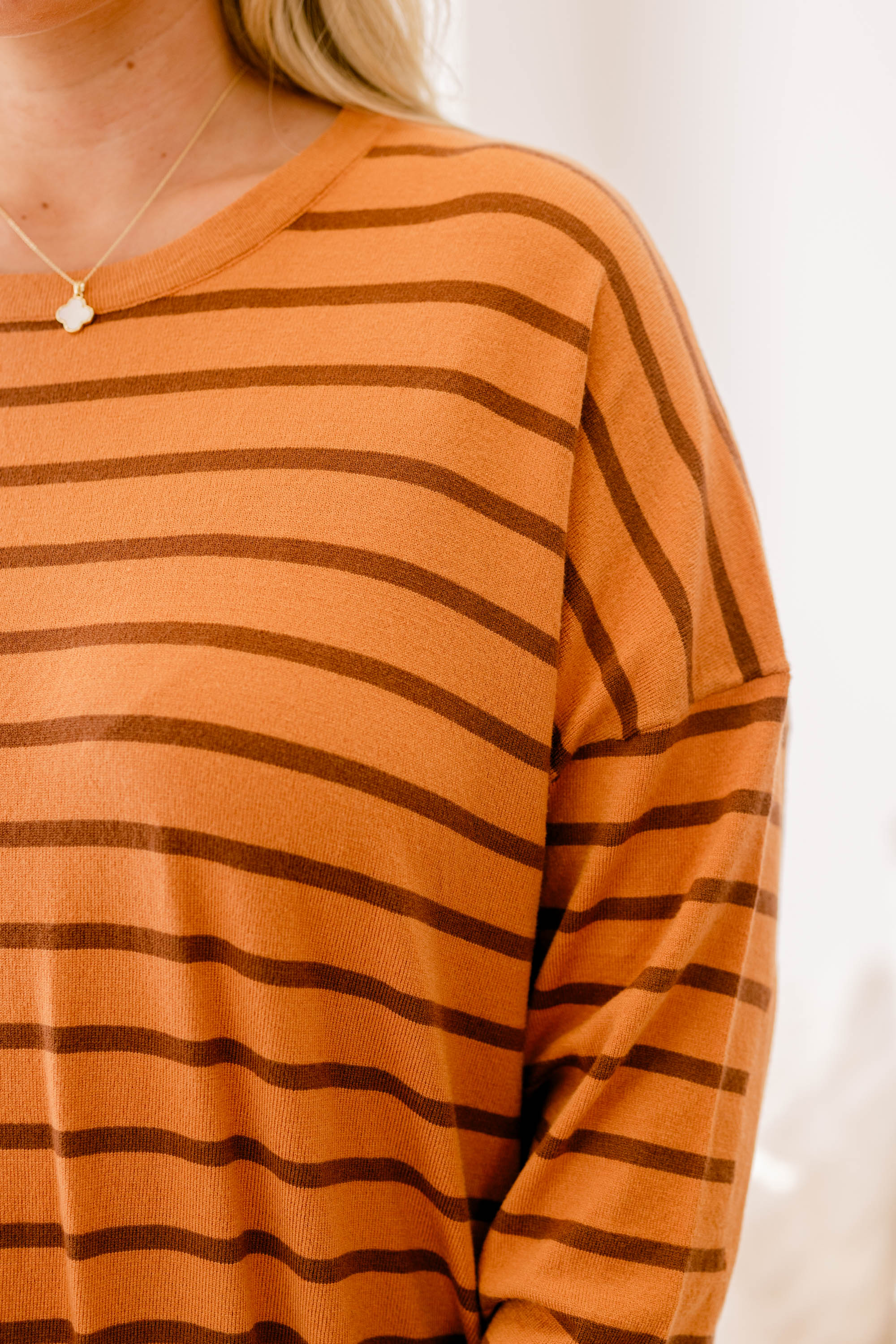 Romantic Nights Top, Orange-Brown - Giverhouse