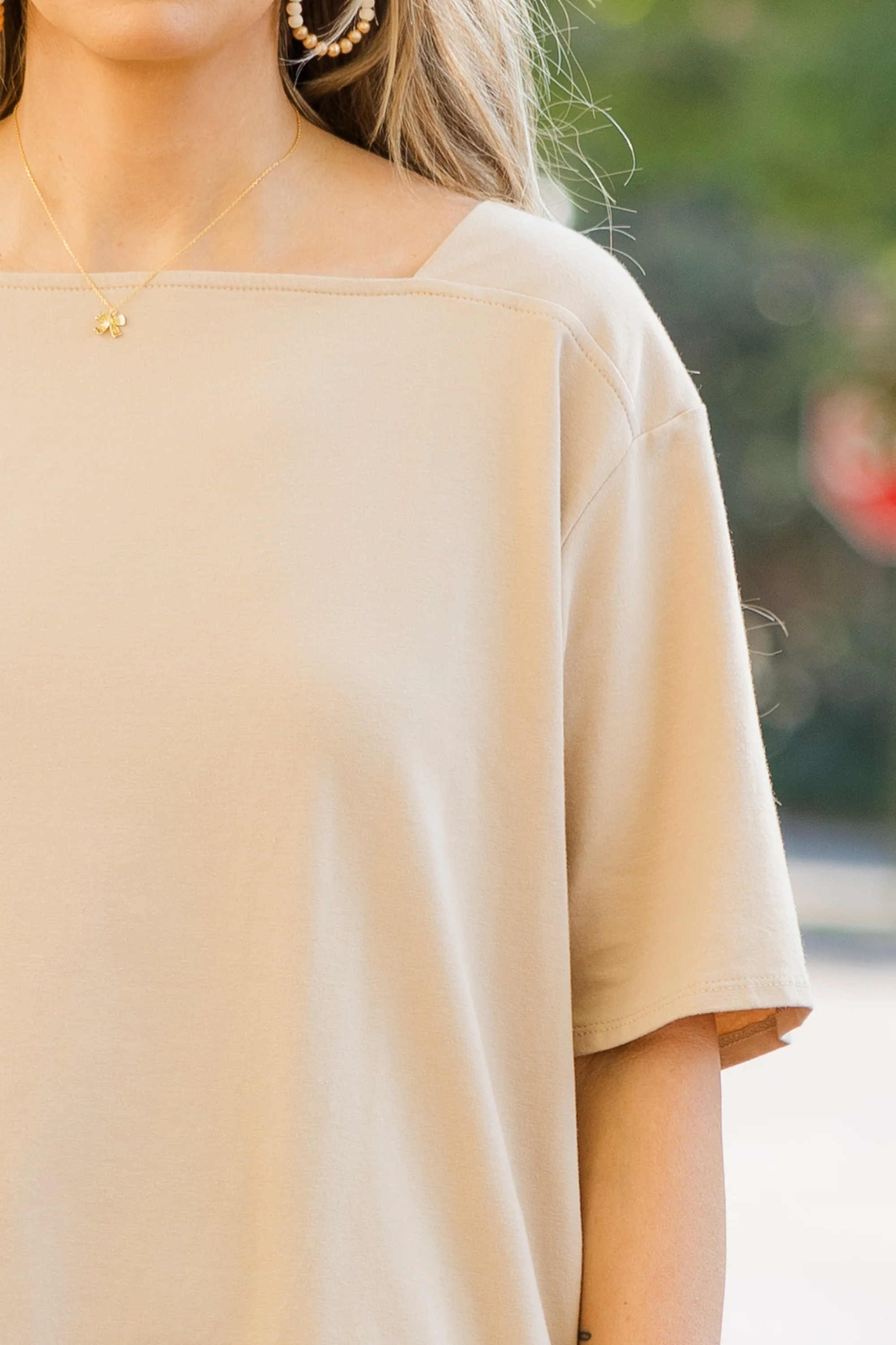 Vivid Imagination Top, Camel - Giverhouse