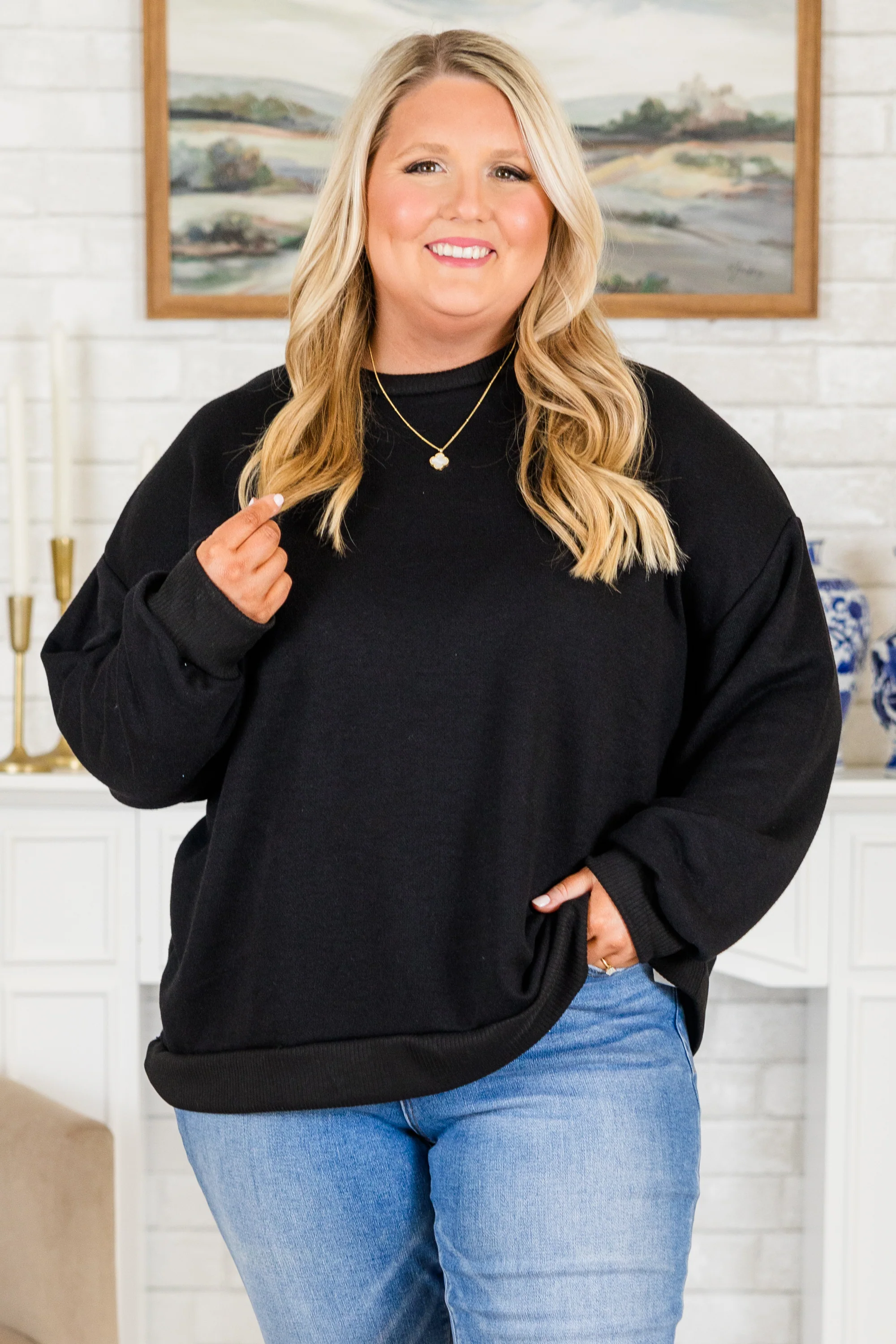 All The Good In Life Top, Black - Giverhouse