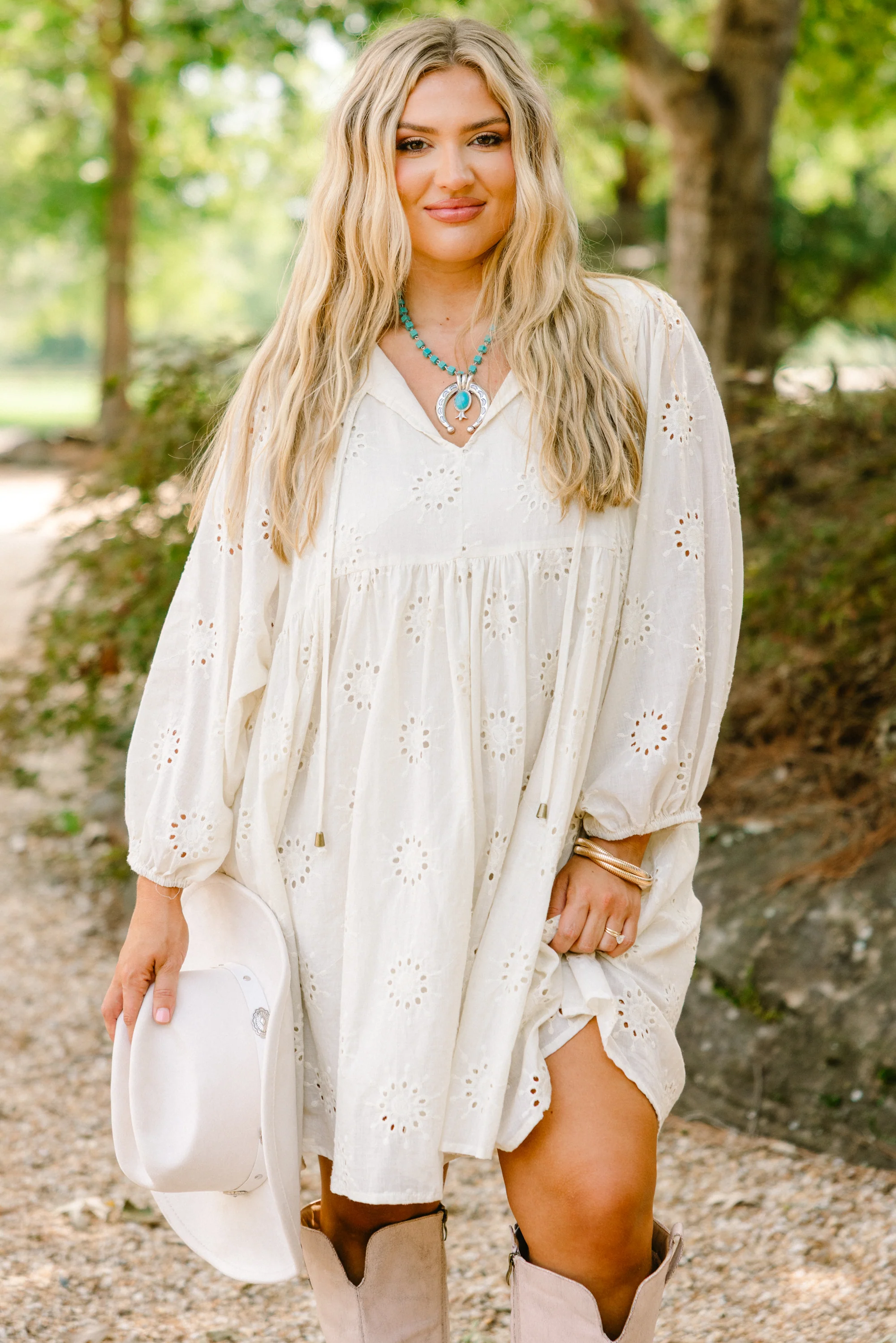 Honey Babe Dress, Cream - Giverhouse