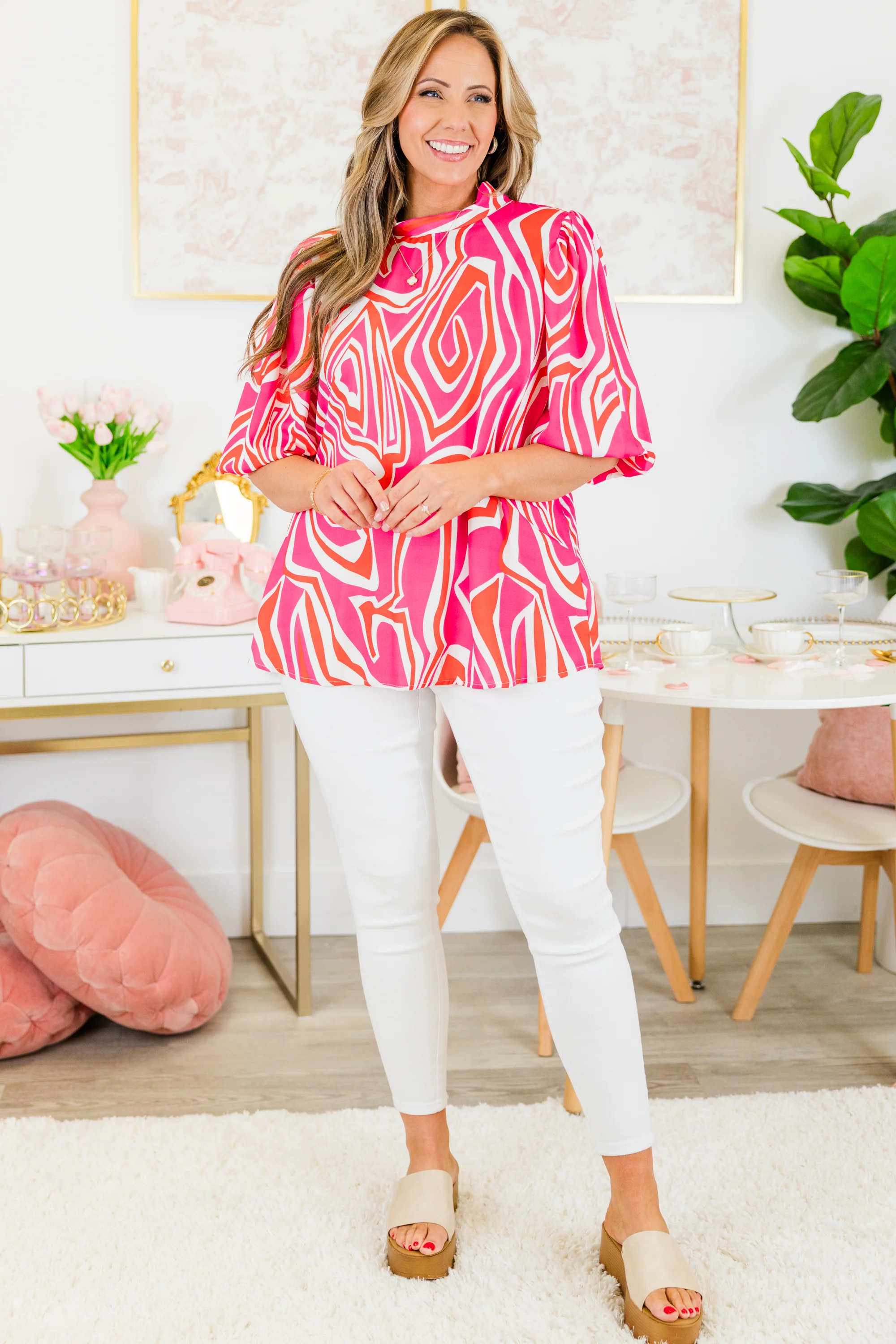 The Easy Way Top, Pink - Giverhouse