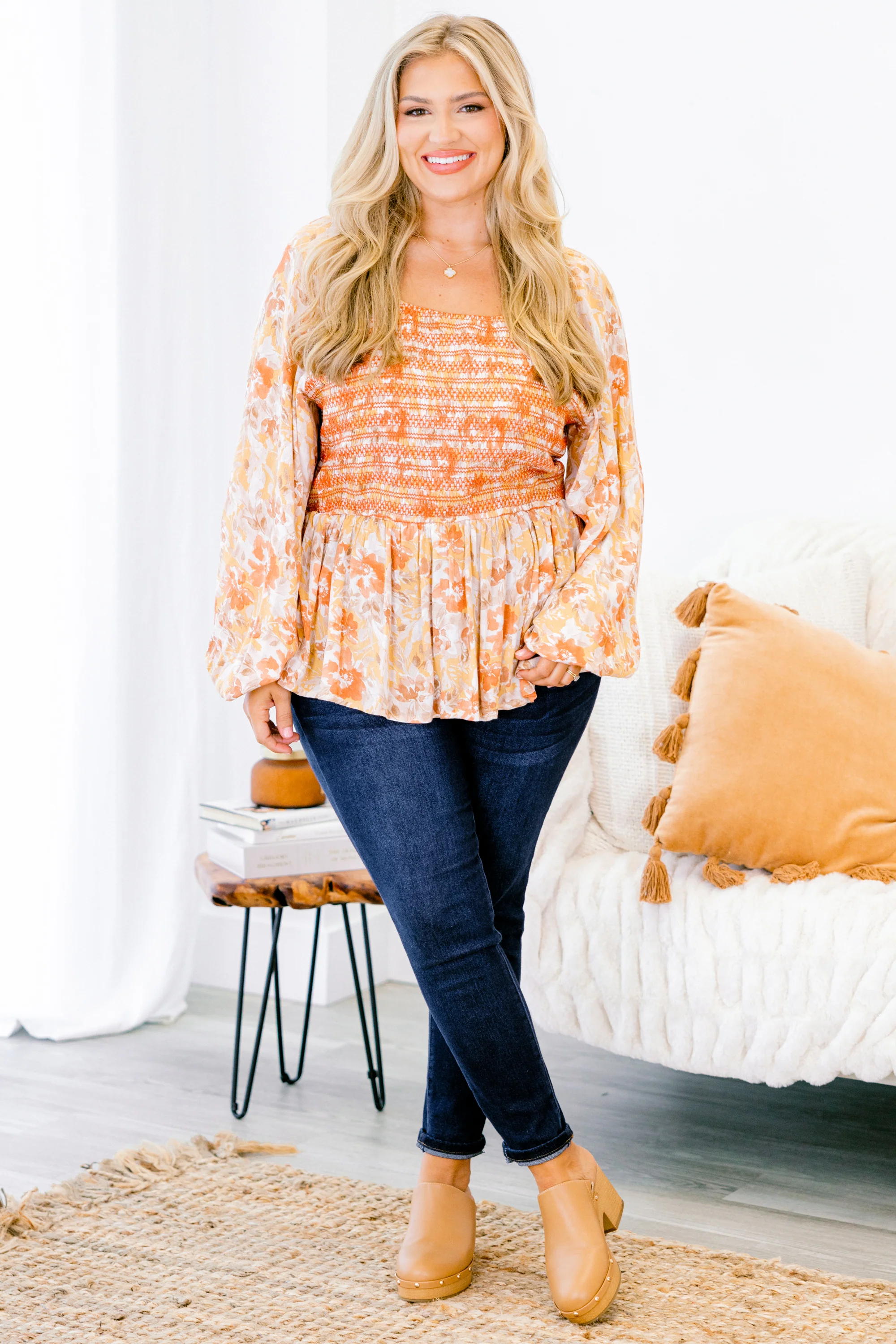 For The Fun Top, Marigold Rust - Giverhouse