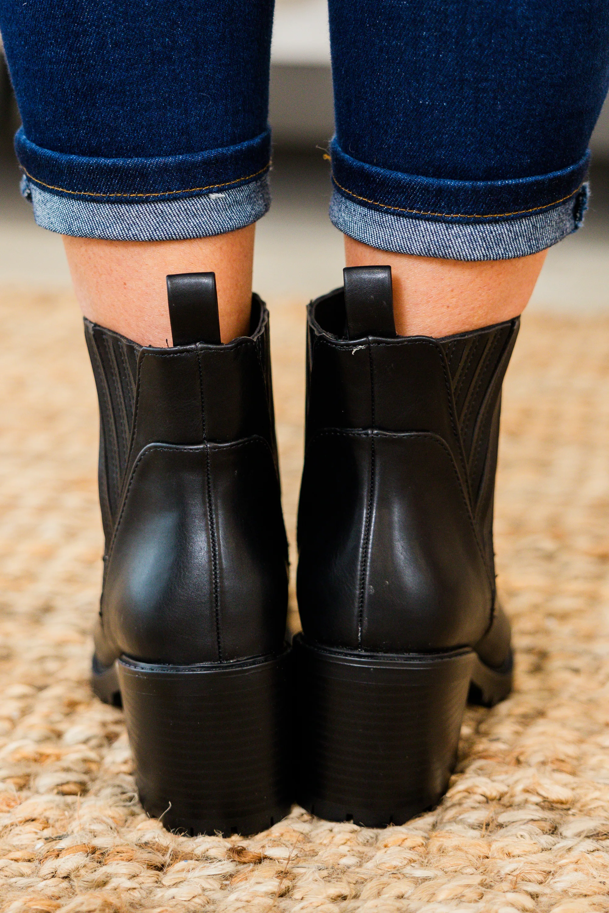 Shift In Perspective Booties, Black - Giverhouse