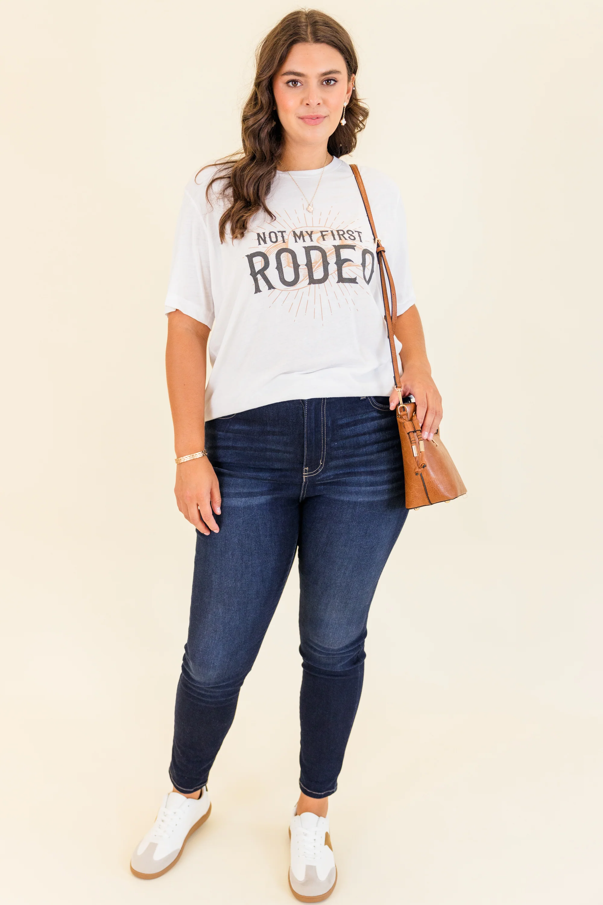 Not My First Rodeo Tee, Solid White Triblend - Giverhouse