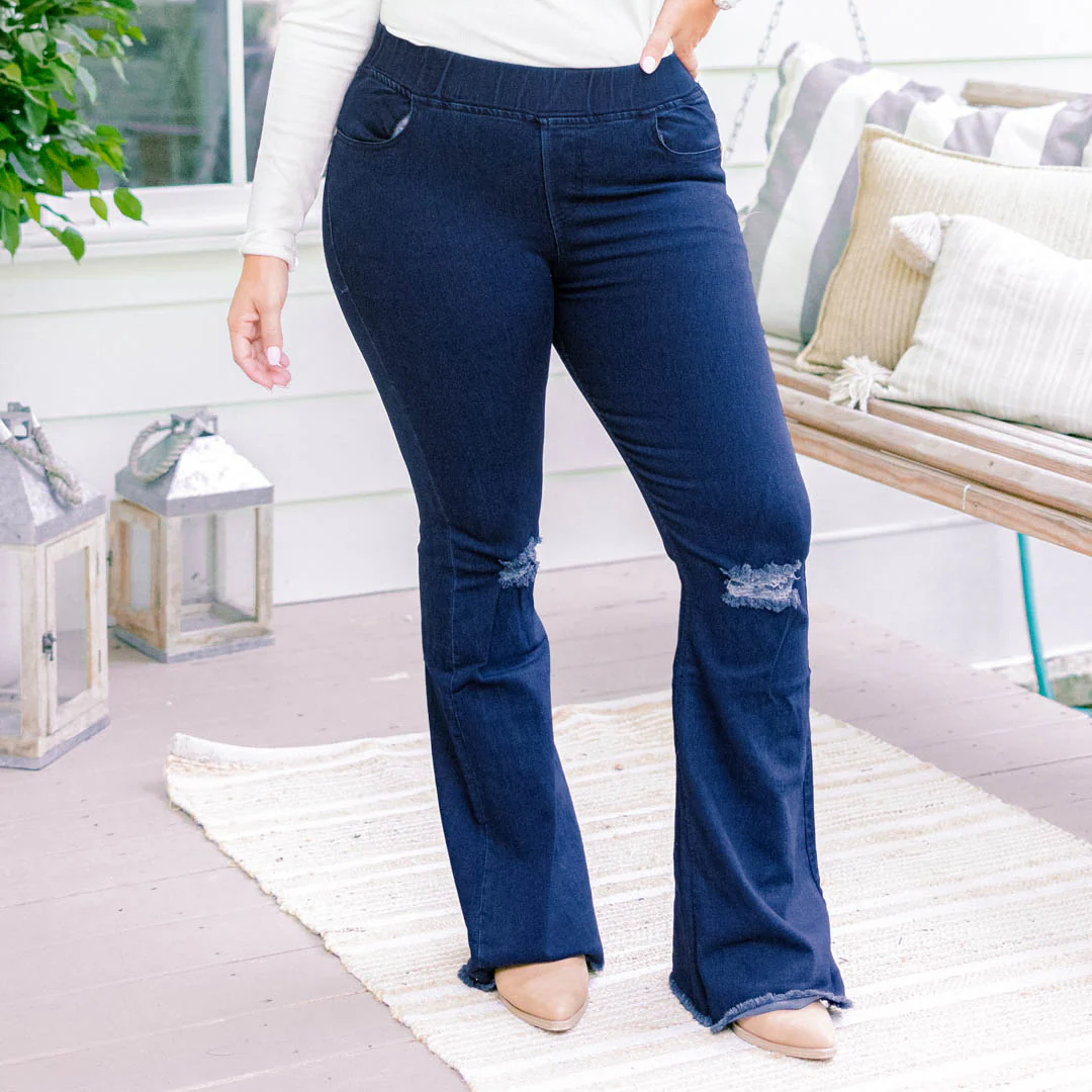 When We Met Jeggings, Blue - Giverhouse