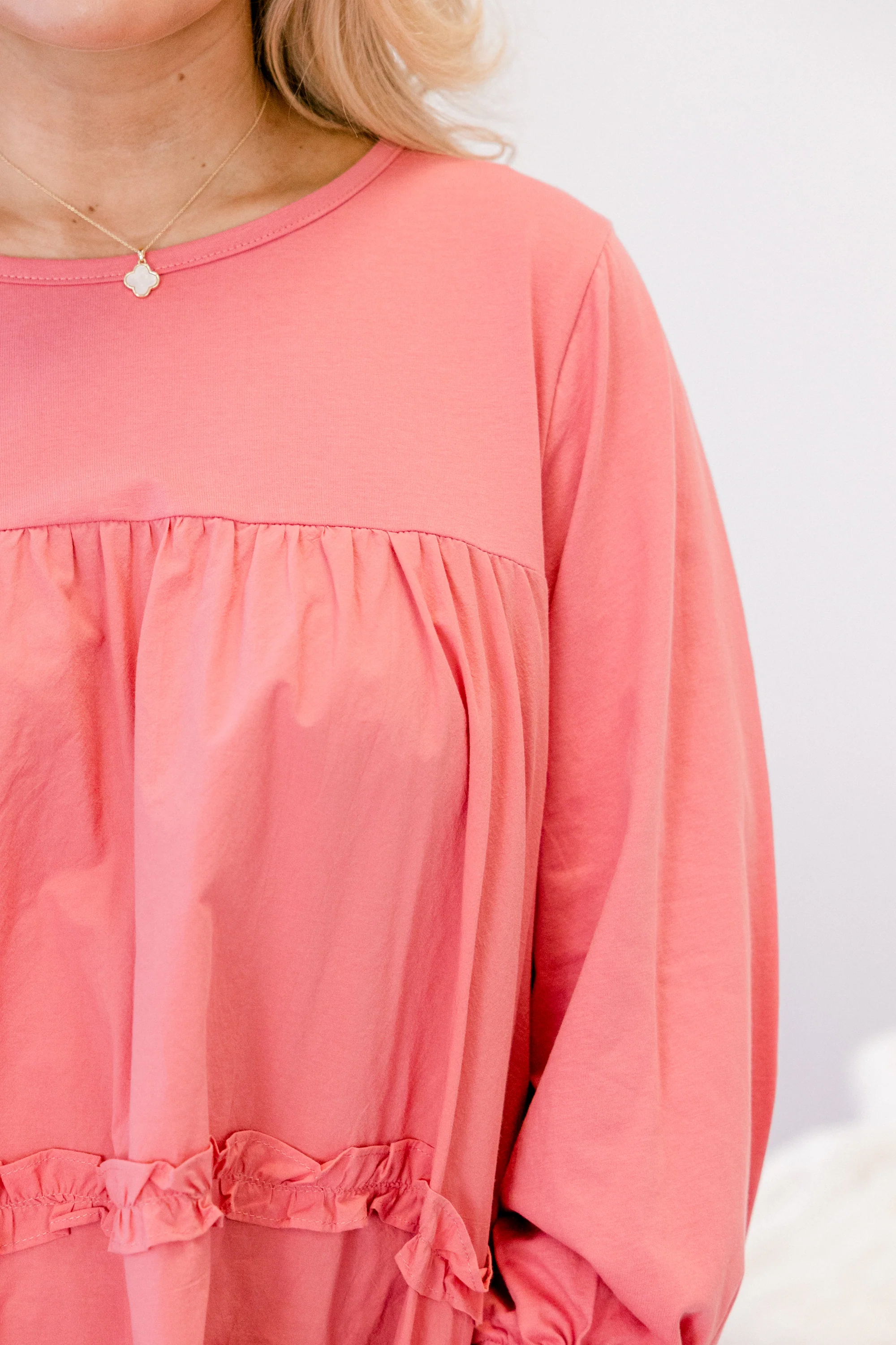 Set For Success Top, Dusty Pink - Giverhouse