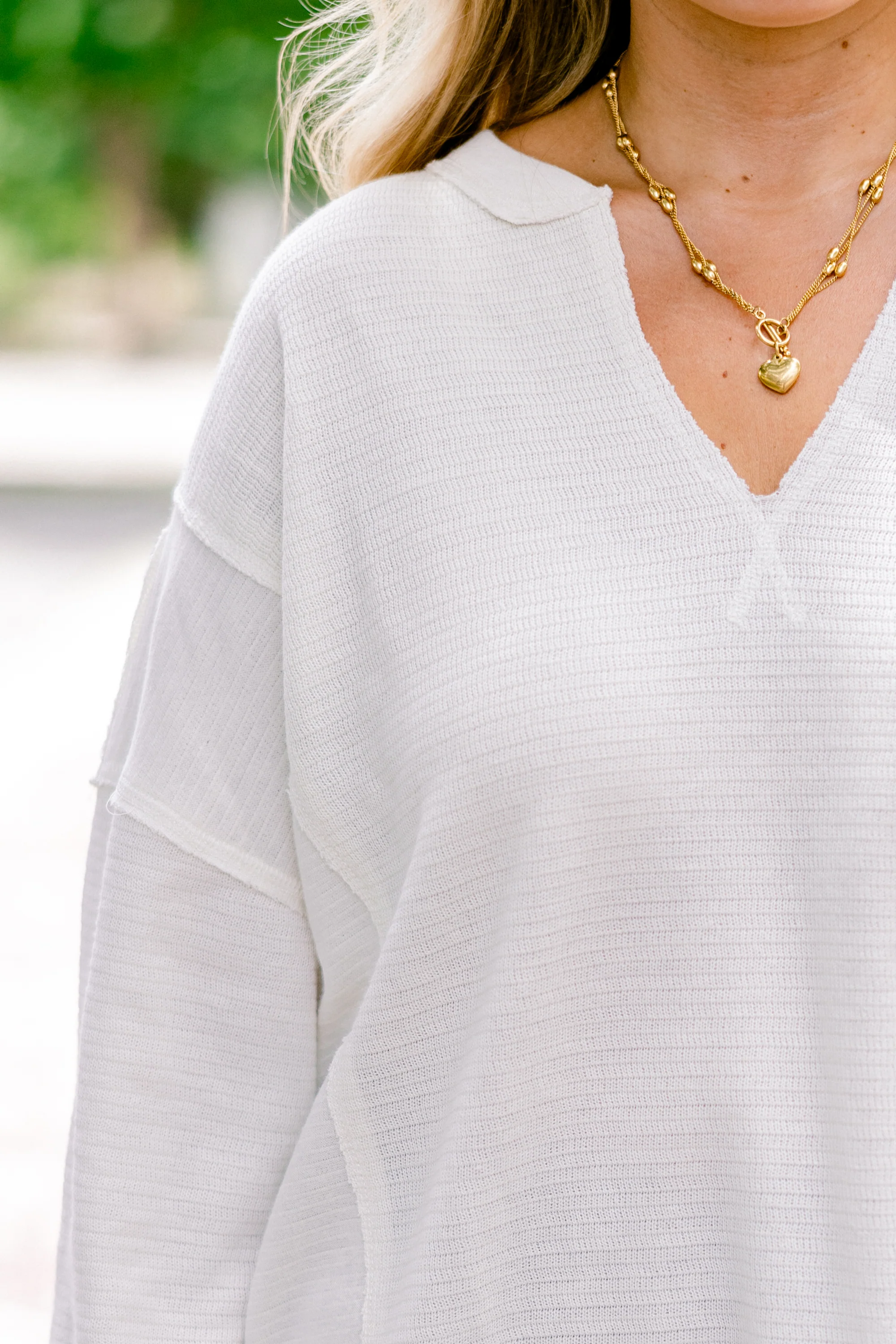 Coffee Dates Top, Oatmeal - Giverhouse