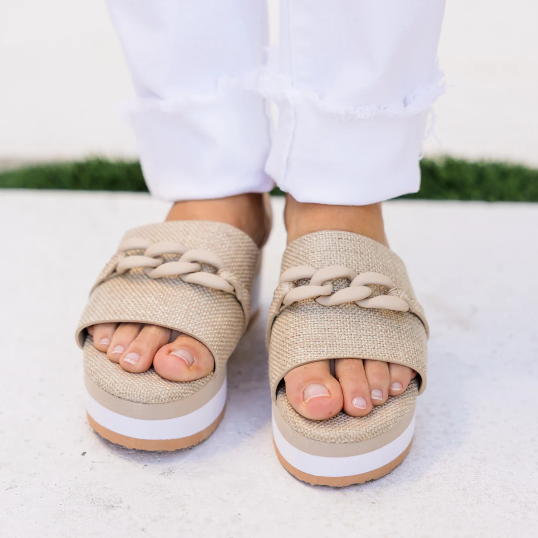 Stardust Journey Wedges, Taupe - Giverhouse