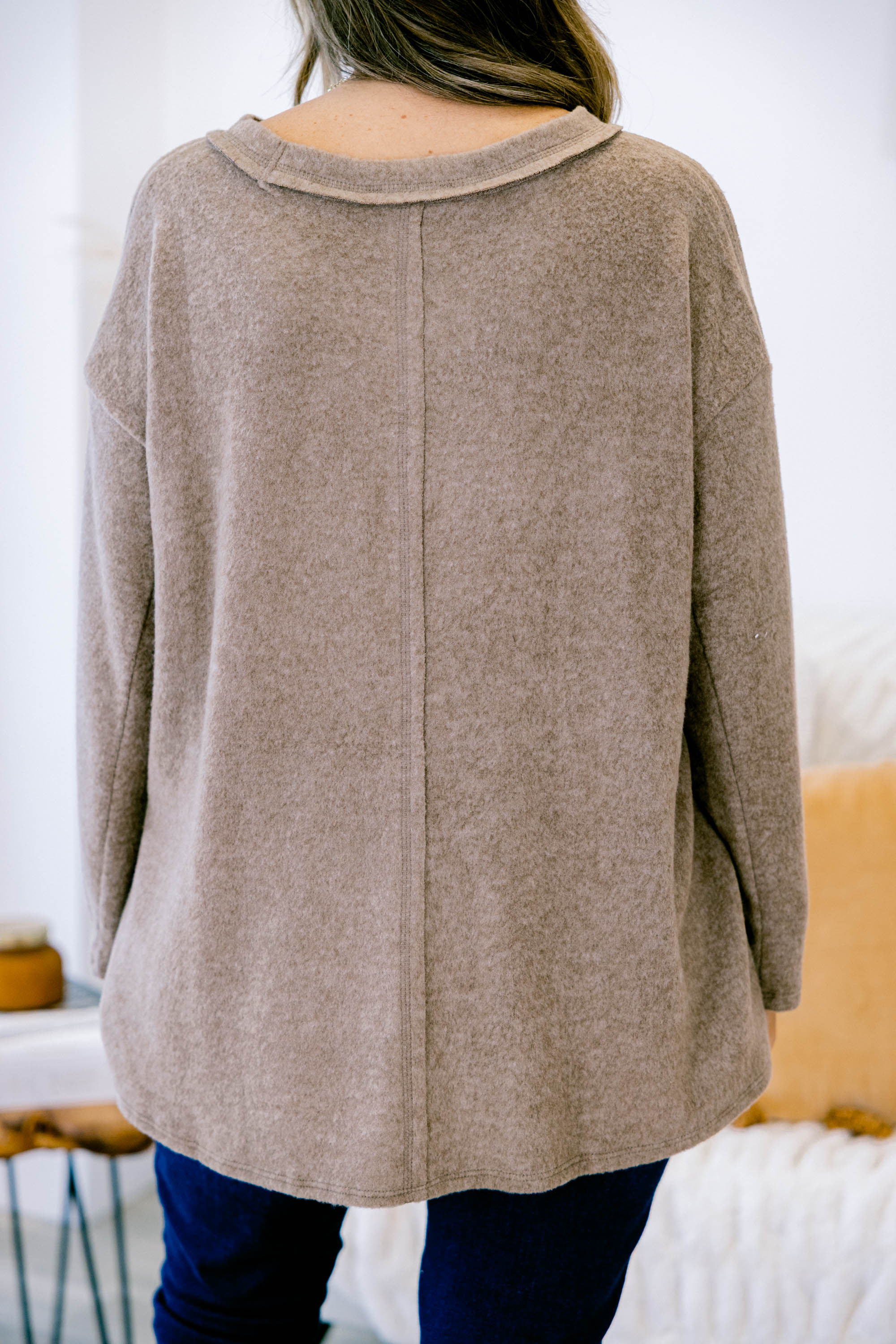 Perfect Weekend Top, Mocha - Giverhouse