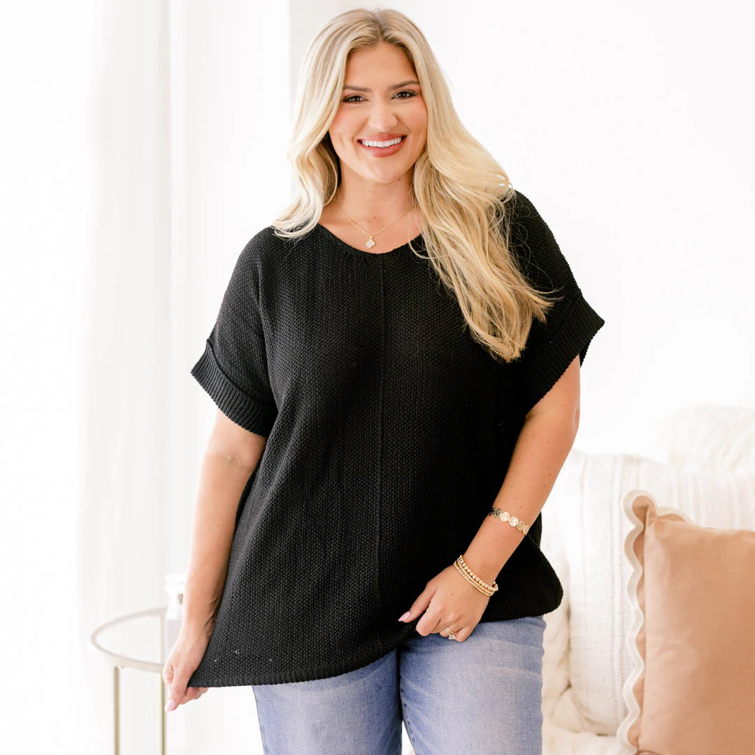 Feels Like The Moment Sweater, Black - Giverhouse