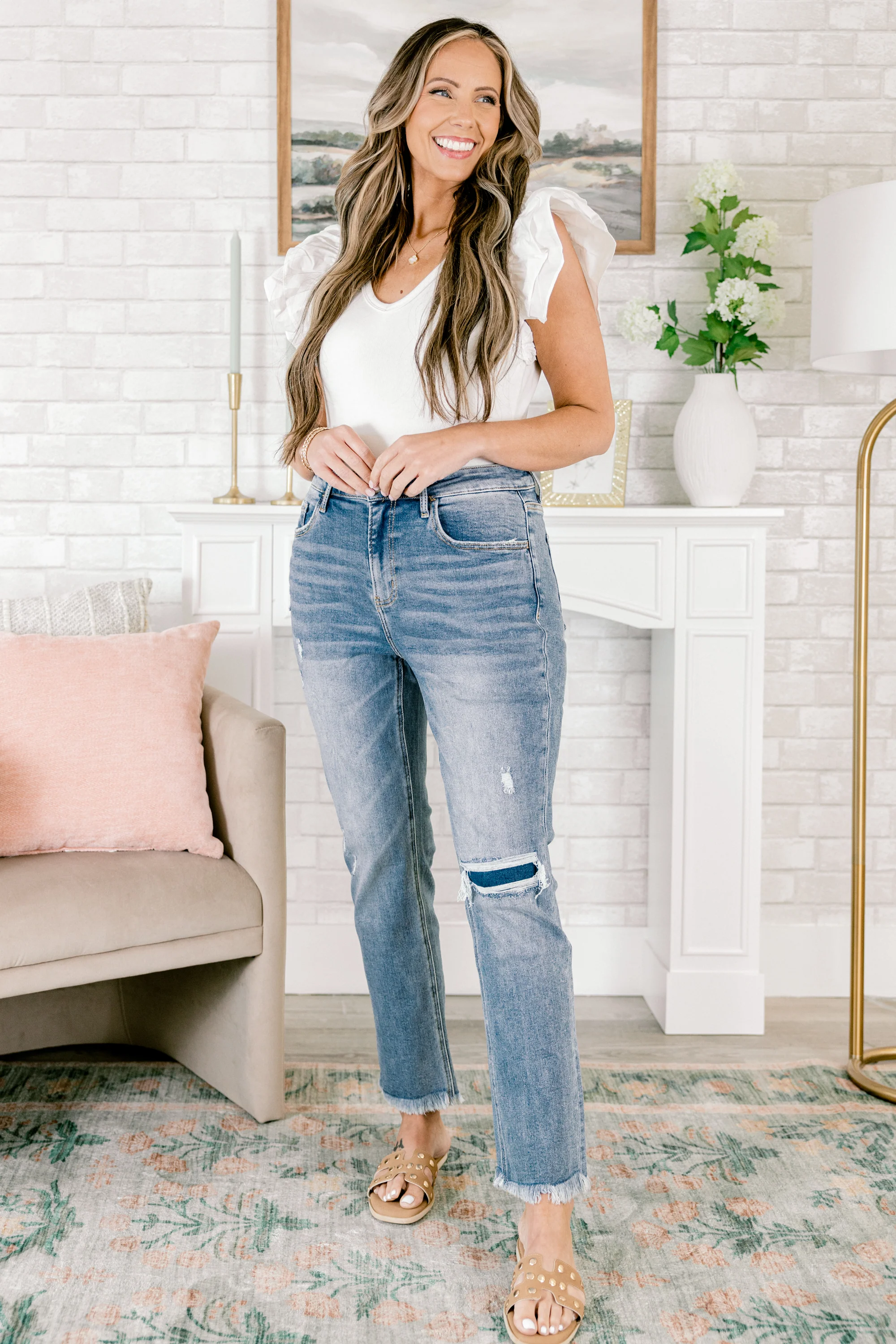 Around Town Jeans, Medium Wash - Giverhouse