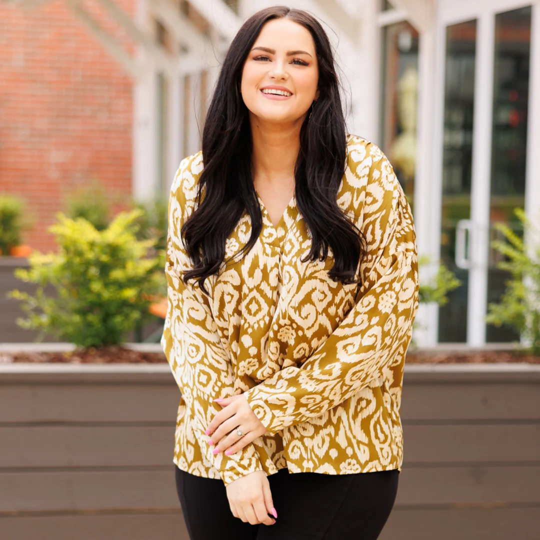 Green Gable Blouse, Olive - Giverhouse