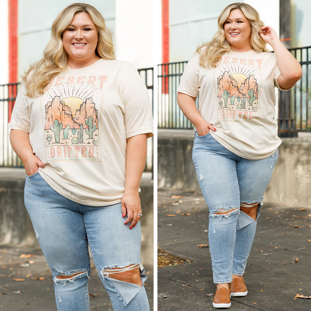 Arizona Plateau Tee, Soft Cream - Giverhouse