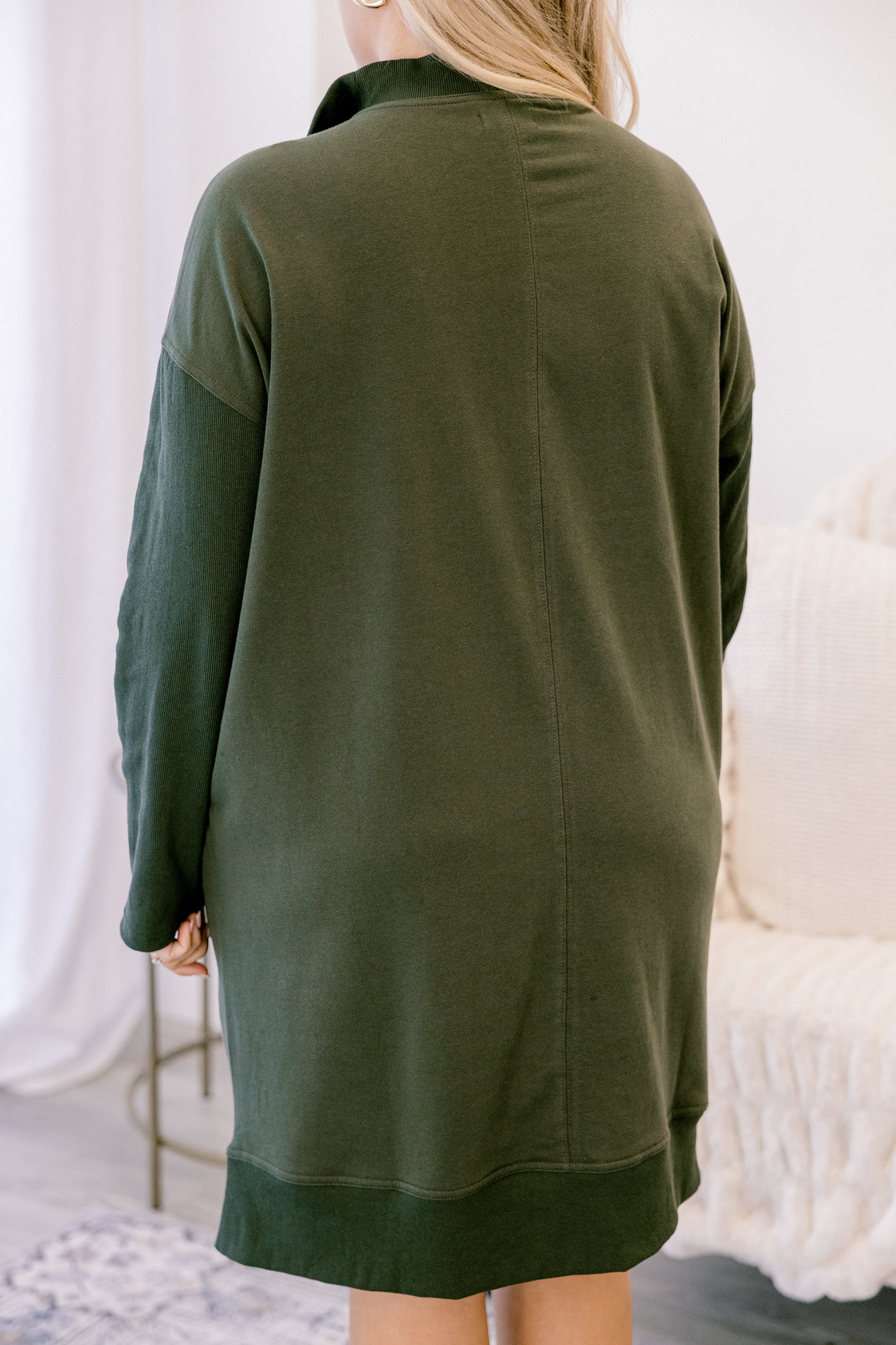 Slow It Down Dress, Olive - Giverhouse