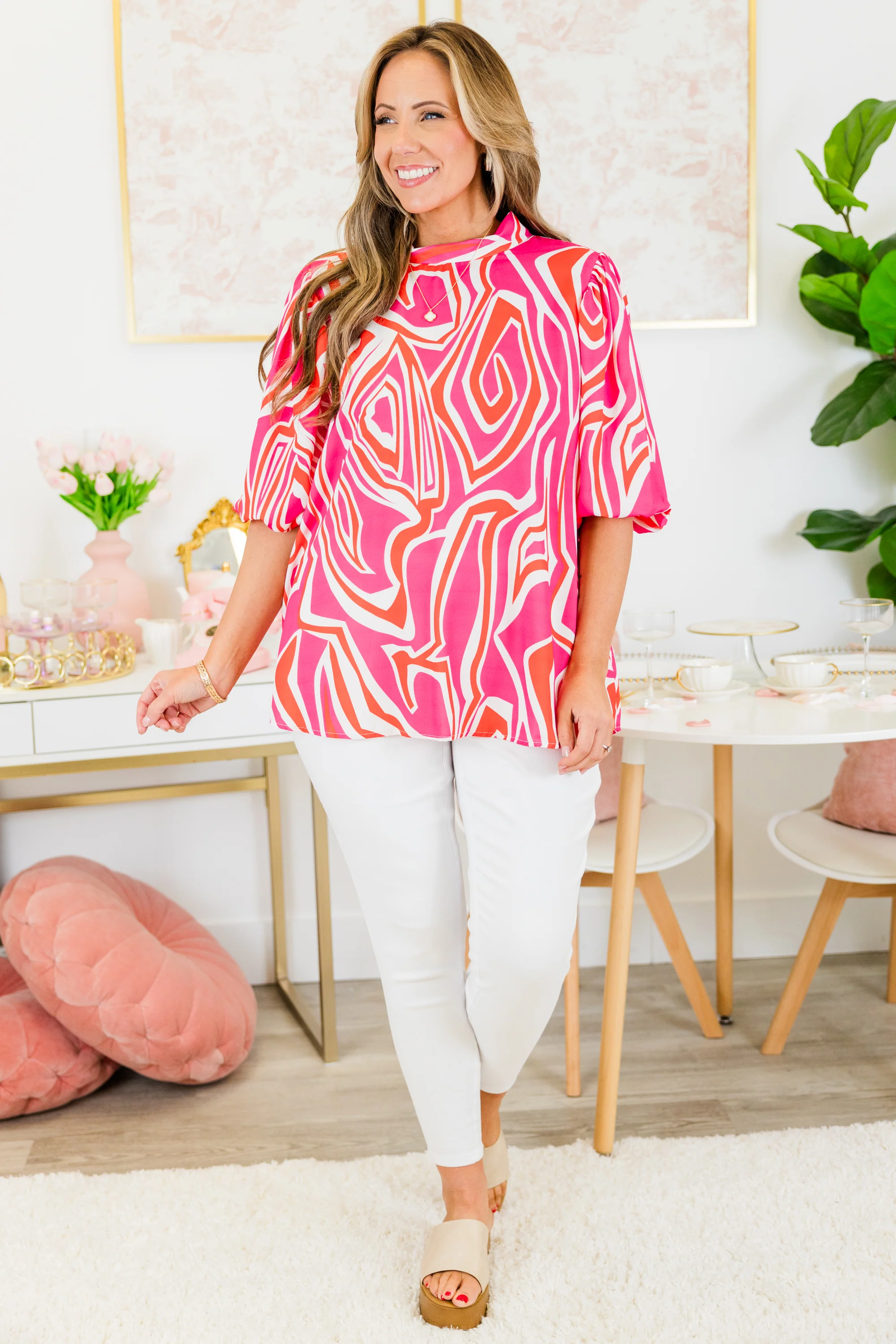 The Easy Way Top, Pink - Giverhouse