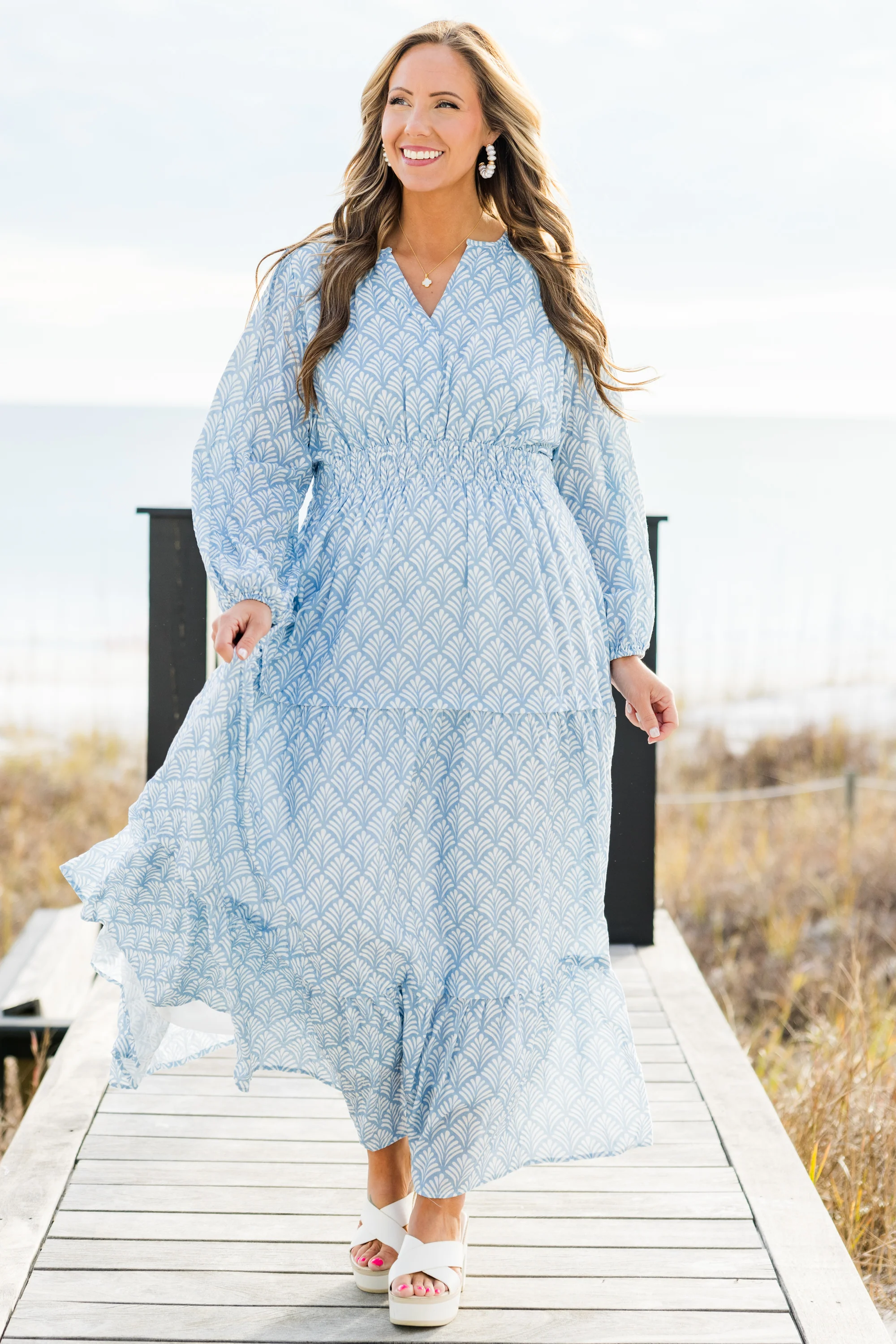 Gift Of Grace Maxi Dress, Blue - Giverhouse