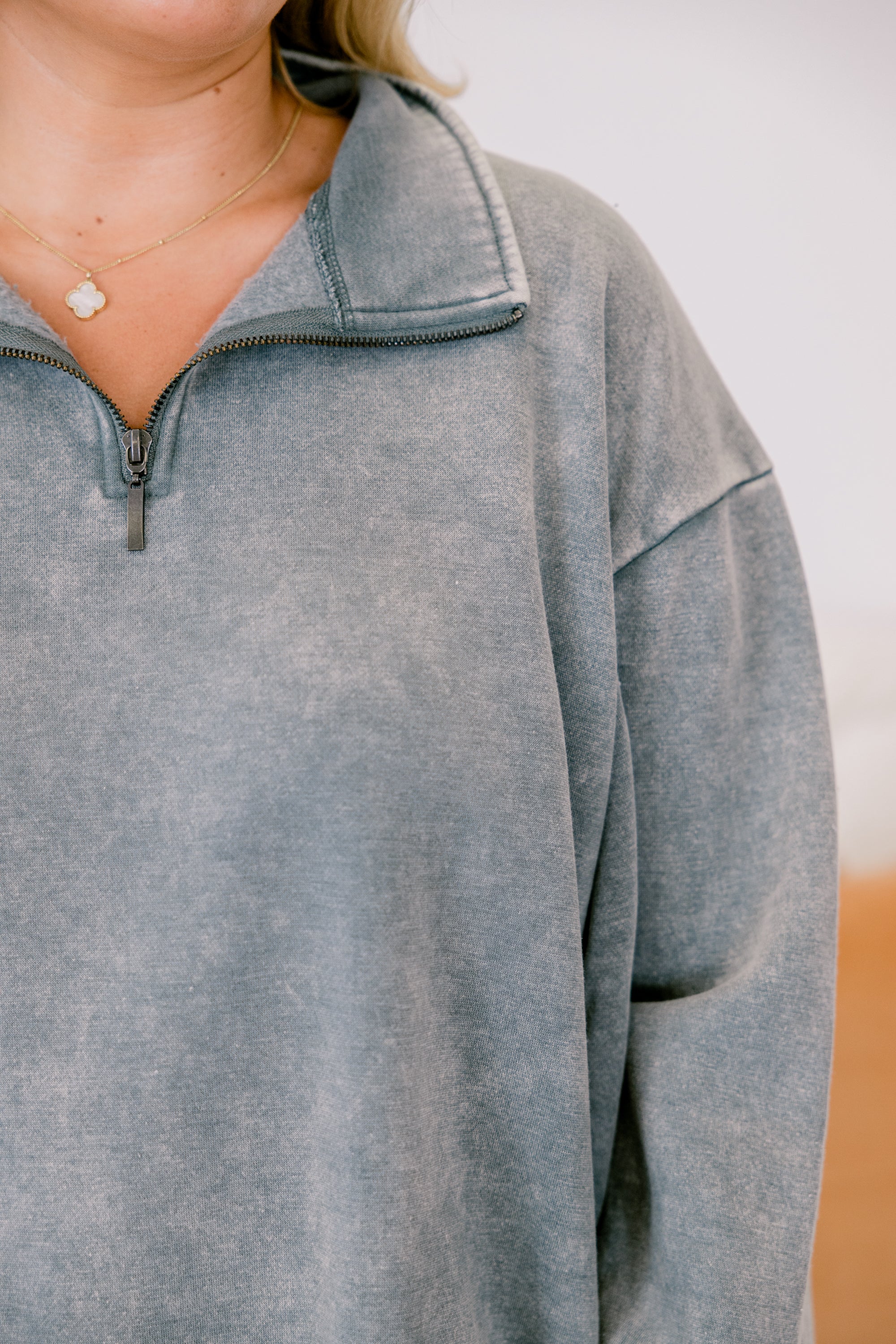 Time To Tell Pullover, Ash Jade - Giverhouse