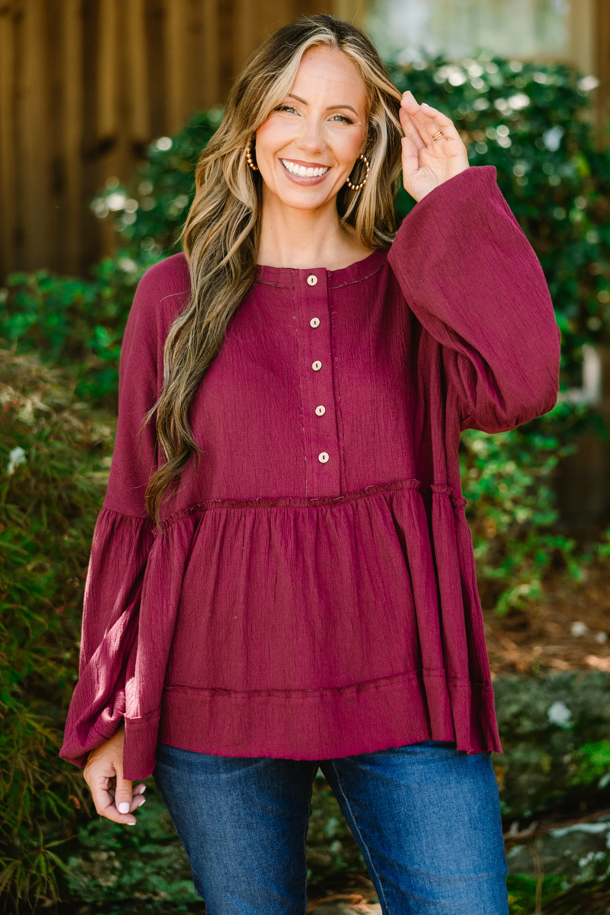 Fun At The Orchard Top, Burgundy - Giverhouse