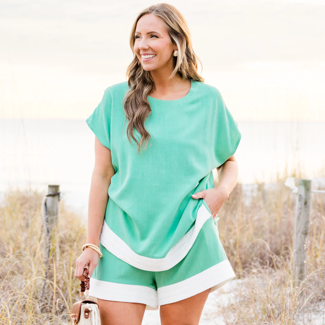 Limitless Time Top, Aqua - Giverhouse