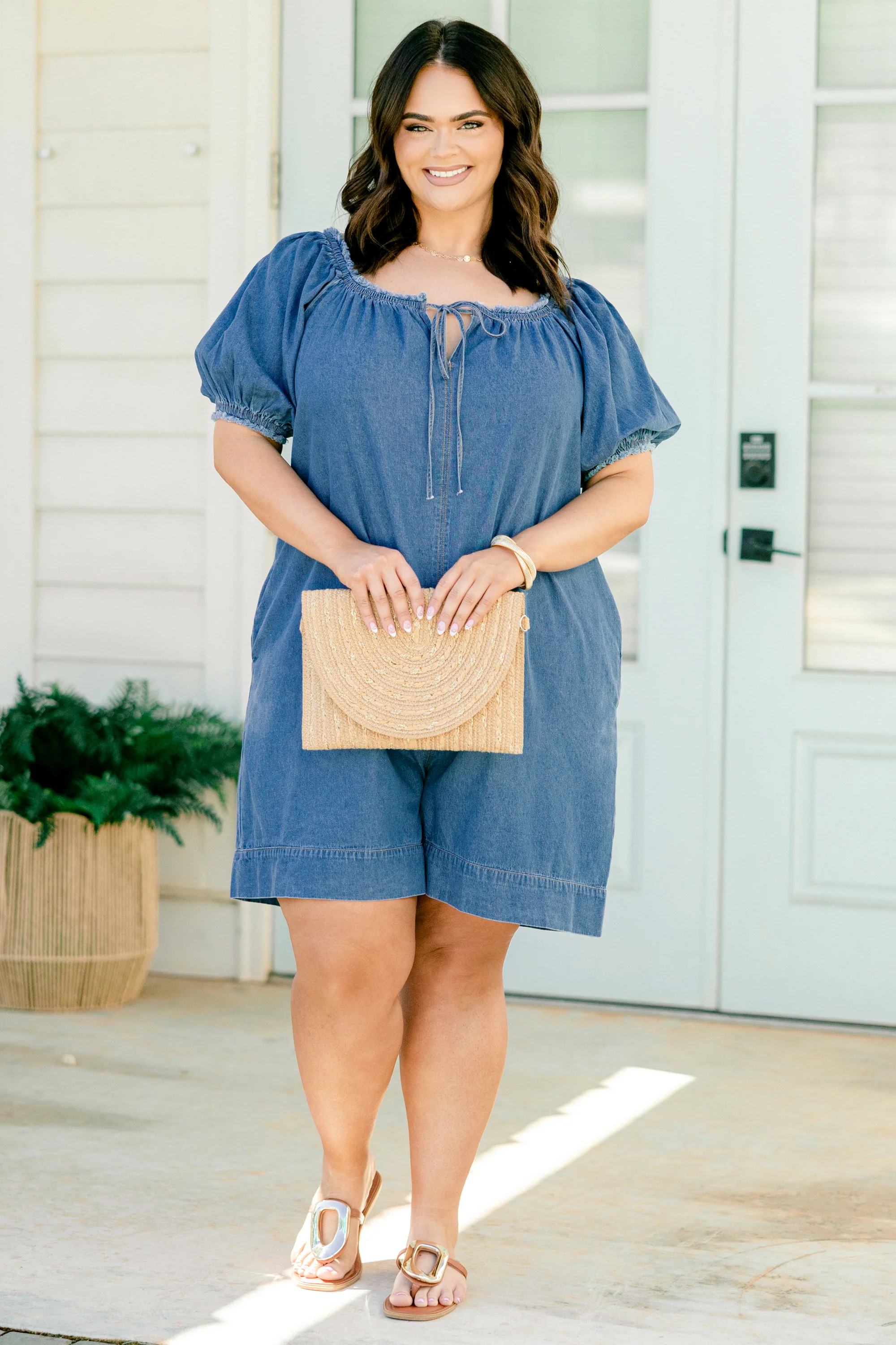 Sweet Nothings Romper, Blue - Giverhouse