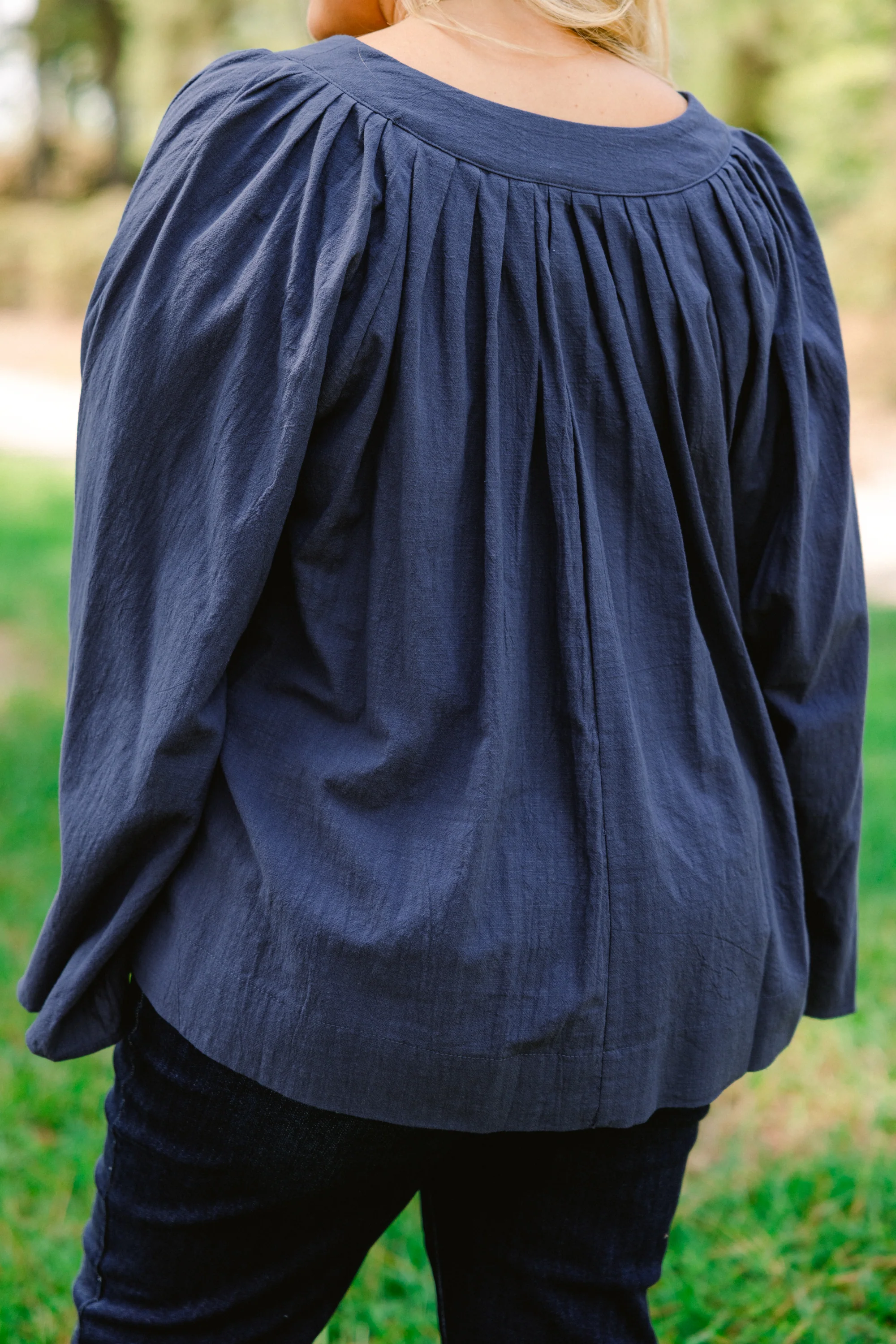 Free Like The Wind Top, Blue - Giverhouse