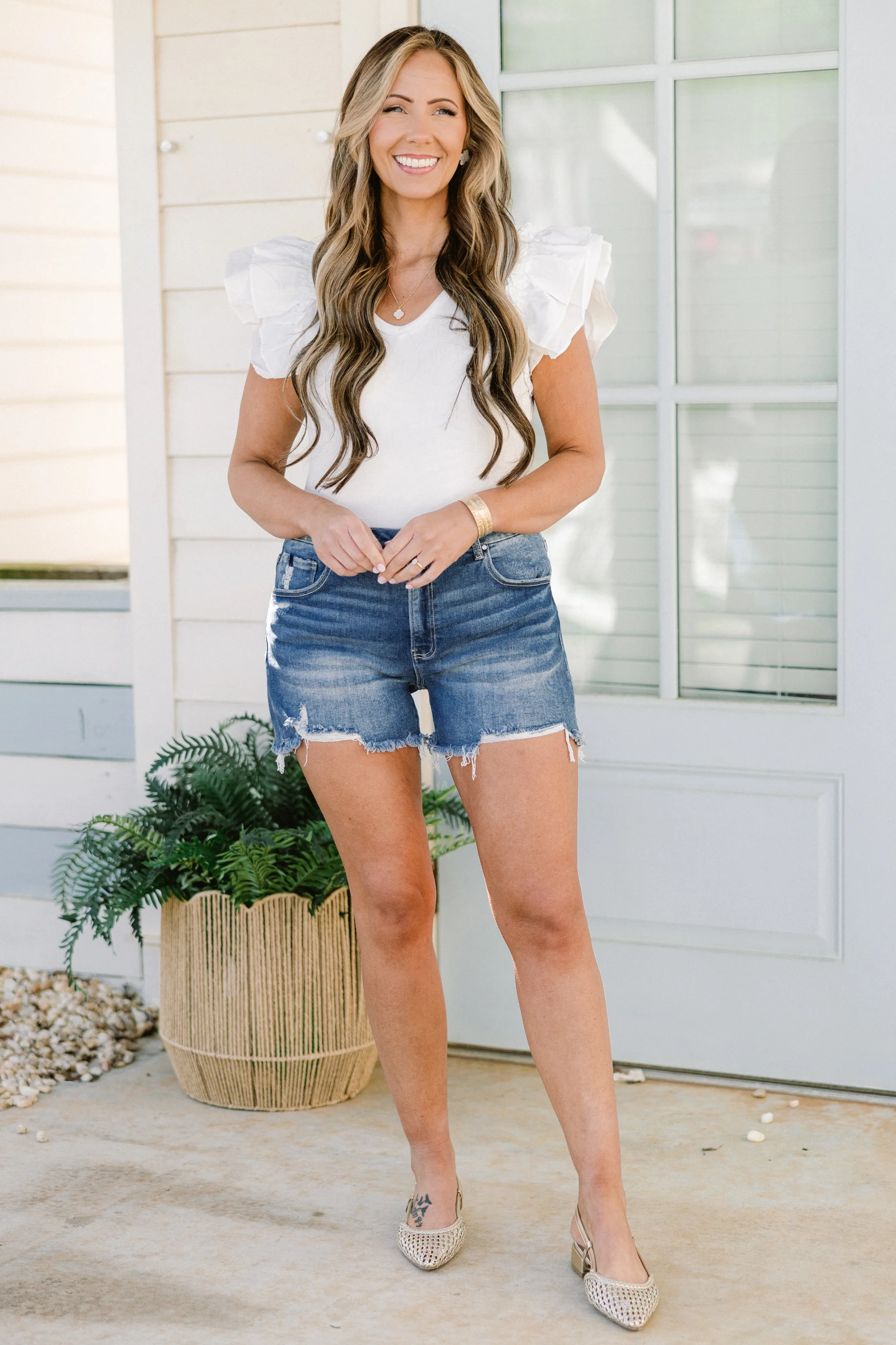 Jet Setter Shorts, Light Wash - Giverhouse