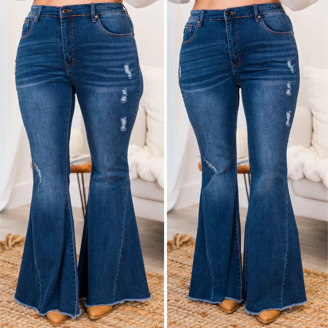 Bright Smile Jeans, Medium Wash - Giverhouse