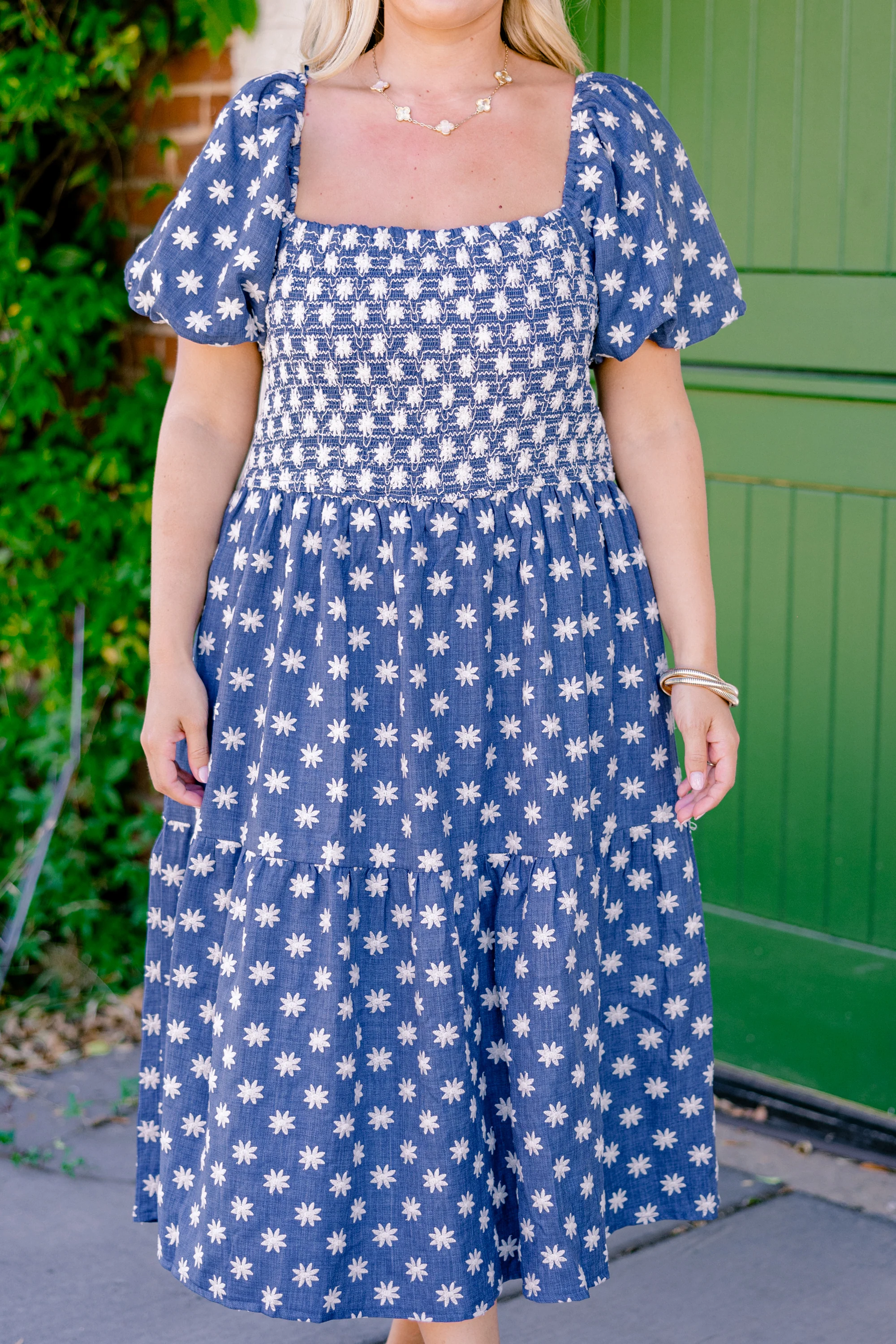 Feeling Grateful Midi Dress, Denim - Giverhouse